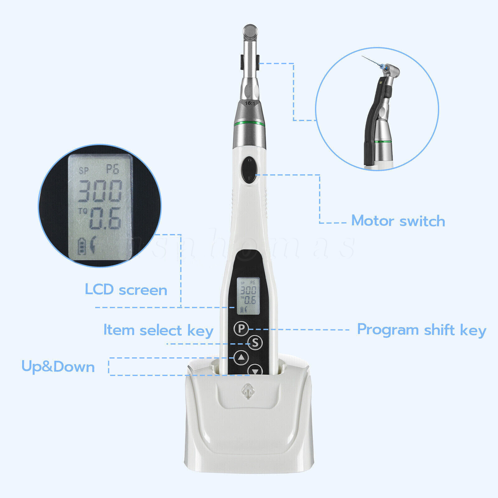 Electric wireless torque driver implant tool kit Small 20:1 automatic Smart USA