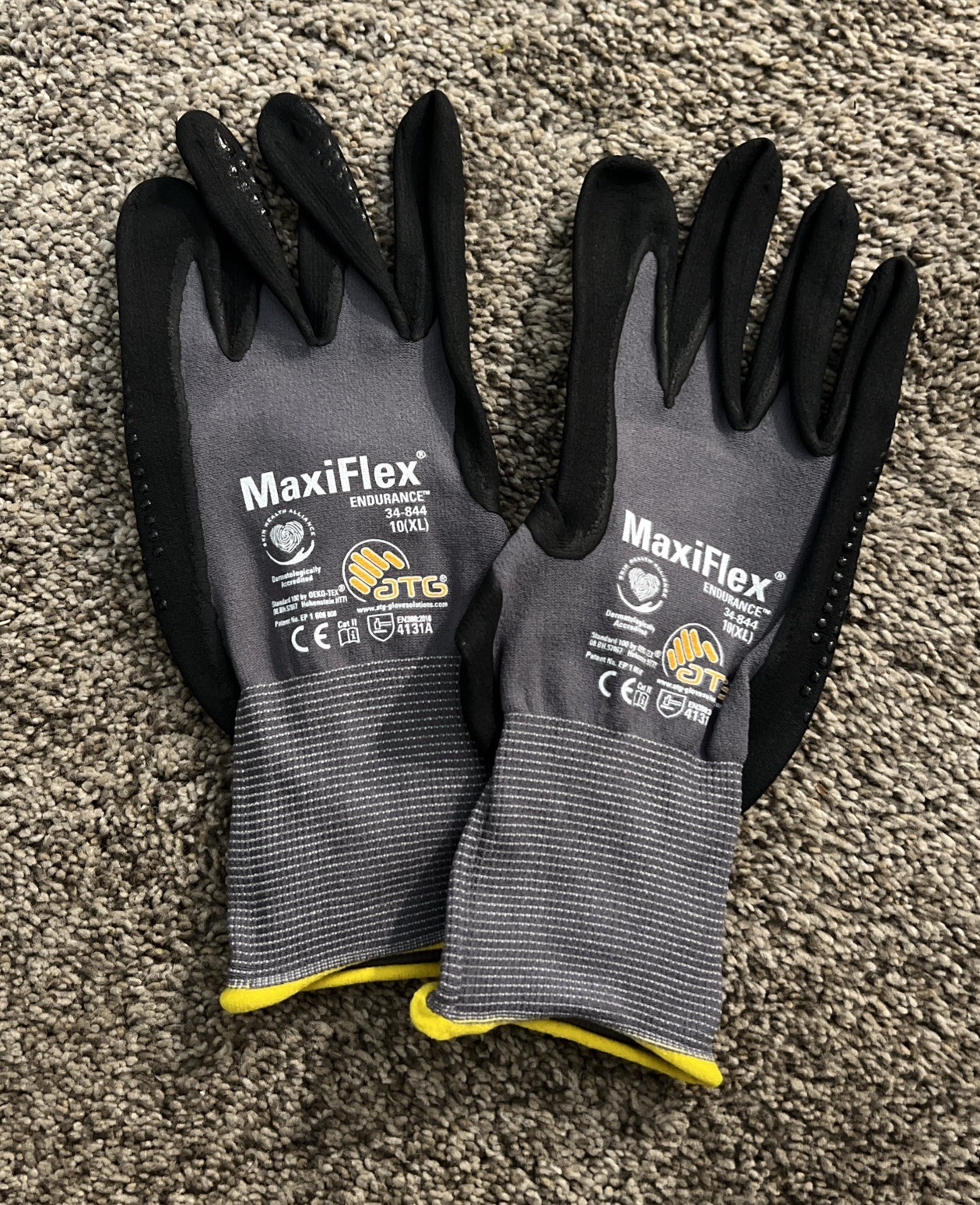 PIP 34-844 ATG MaxiFlex Endurance Micro-Dot Nitrile Coated Gloves 1 Pair XL