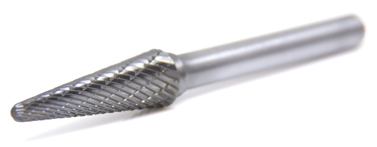 SL-3 Taper Shape Radius End – Premium Double Cut Tungsten Carbide Burr