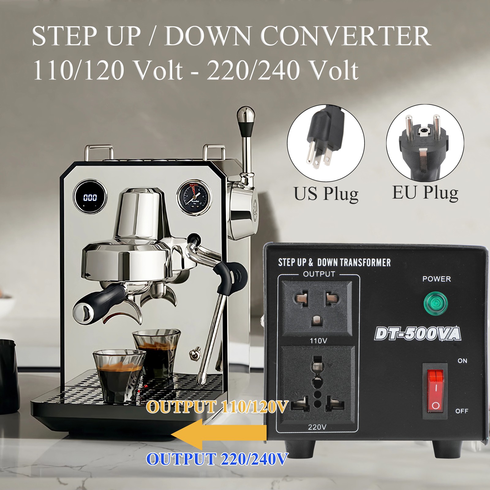 New Design Voltage Transformer Converter Step Up Step Down 500W AC 110V to 220V