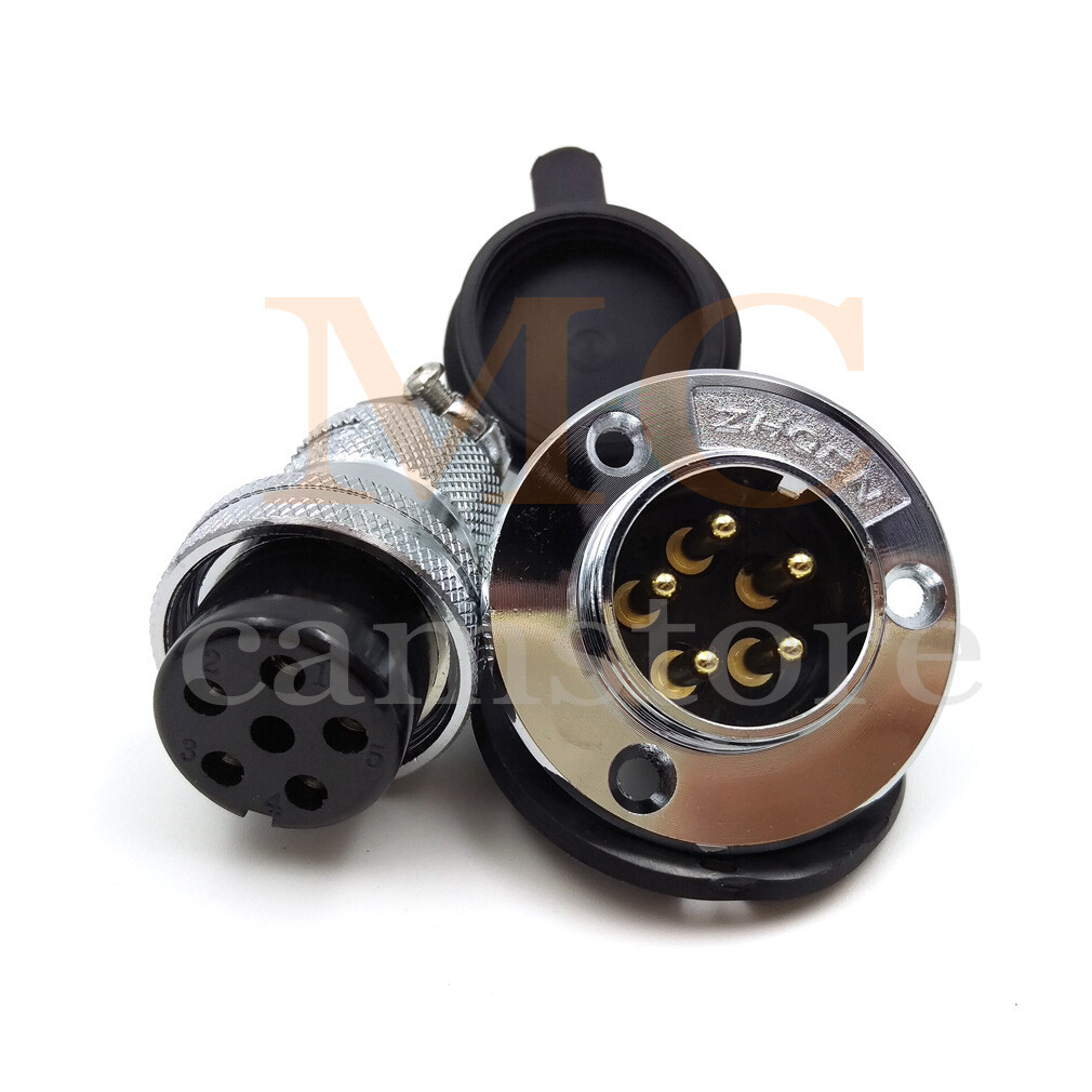 GX25 Aviation Plug + Socket Cable Connector 2 3 4 5 6 7 8 10 12Pin Male / Female