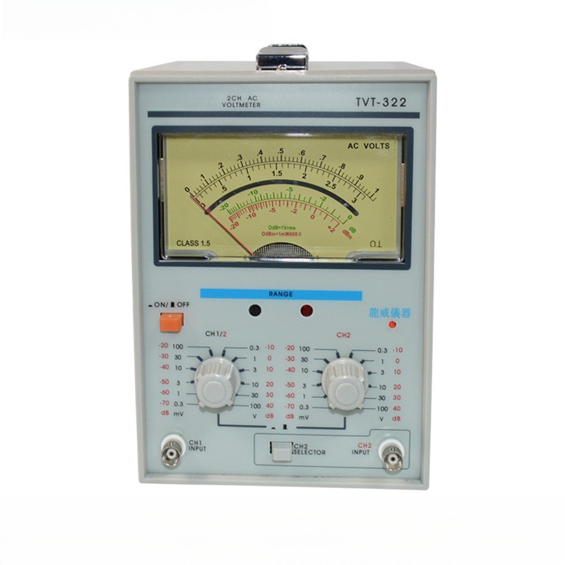 TVT-322 Dual Channel Milivoltmeter Double Needle Millivoltmeter Design New
