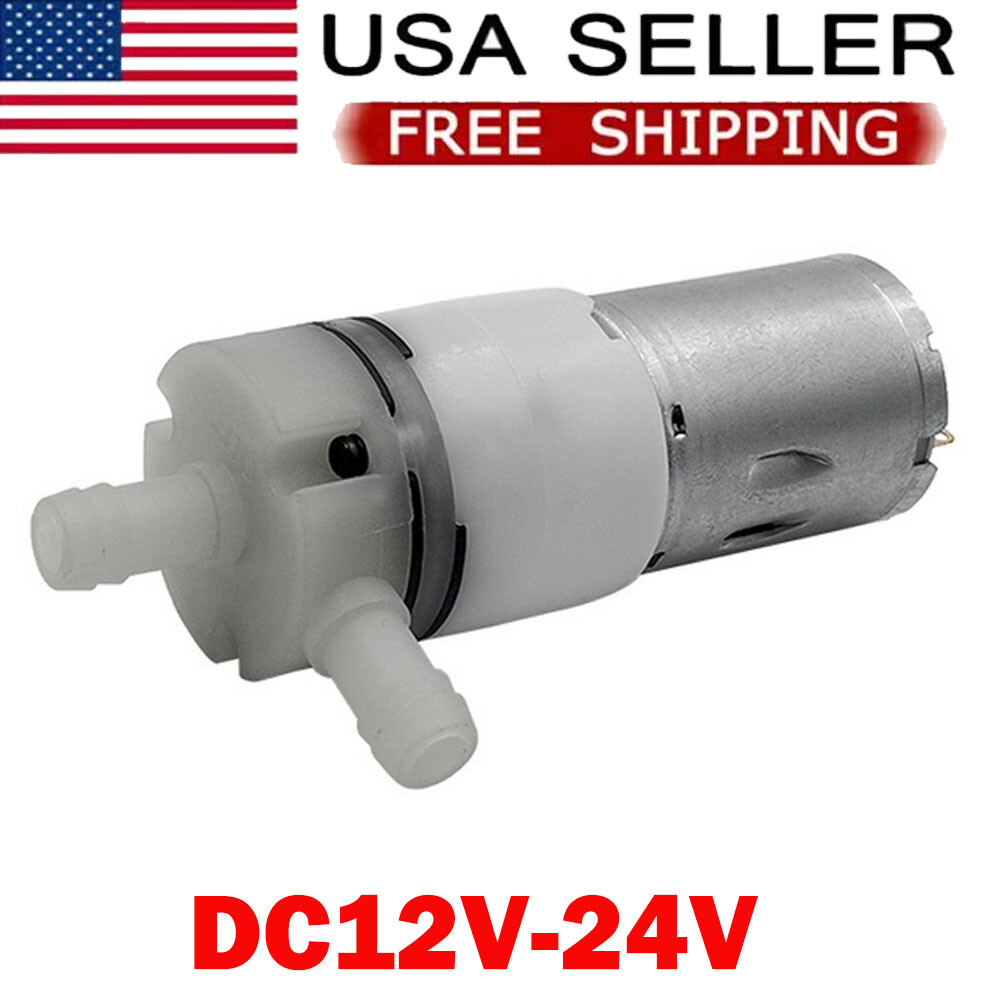 DC12V-24V Micro 370 Diaphragm Self Priming Pump Water Suction Pressure Pump USA