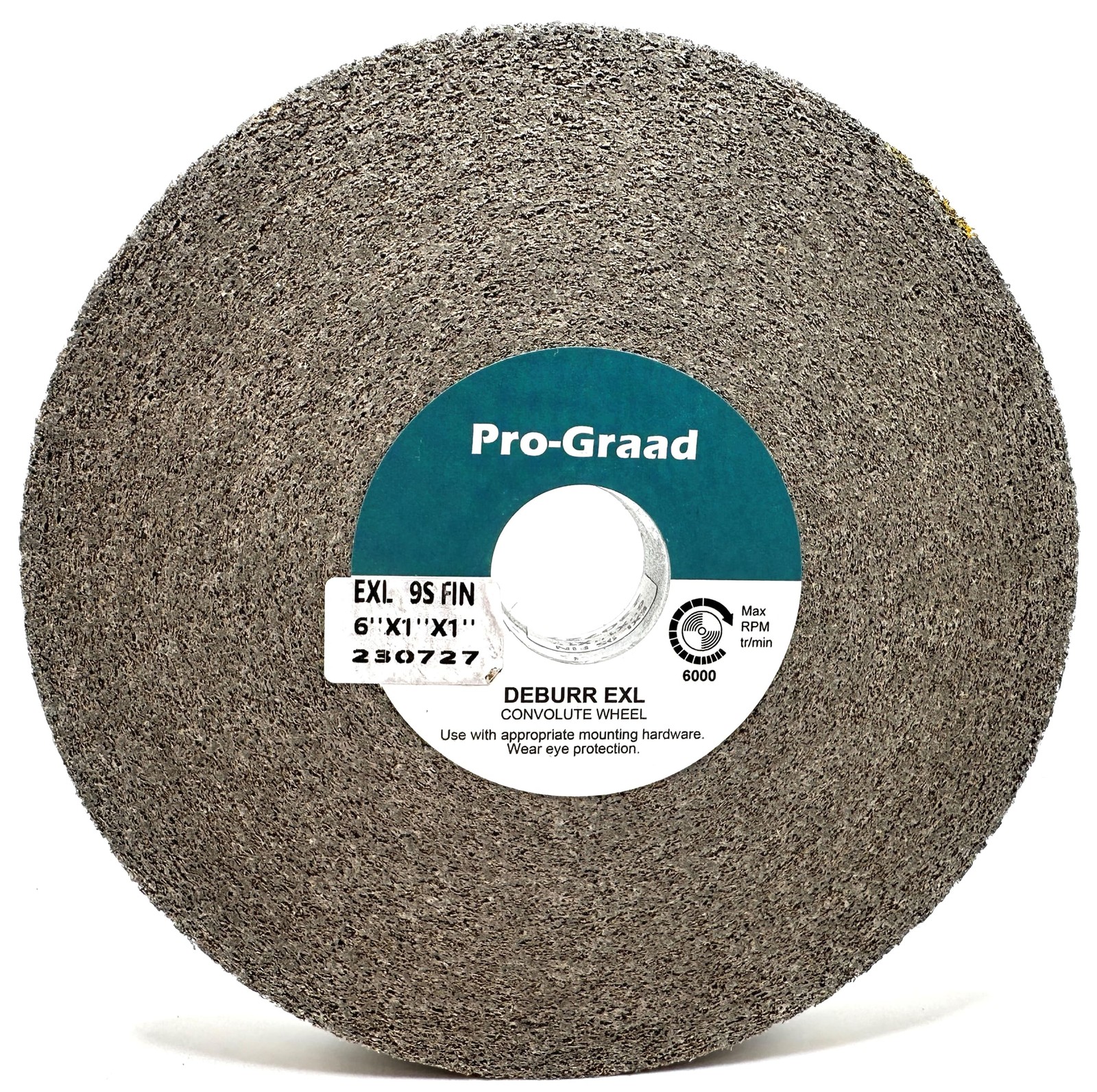 EXL Deburring Wheel 6″ x 1″ x 1″ 9S Fine Grit Silicon Carbide Metal Deburr…