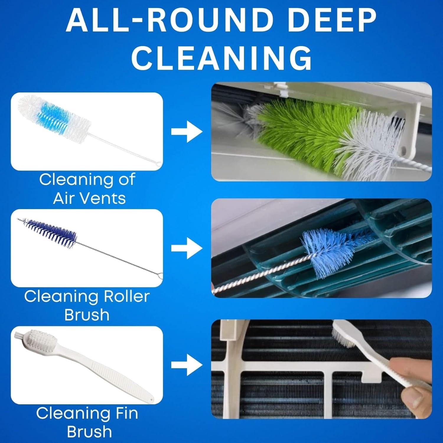 13Pcs Mini Split Cleaning Kit Bag with 2L High Pressure Sprayer, Air Conditioner