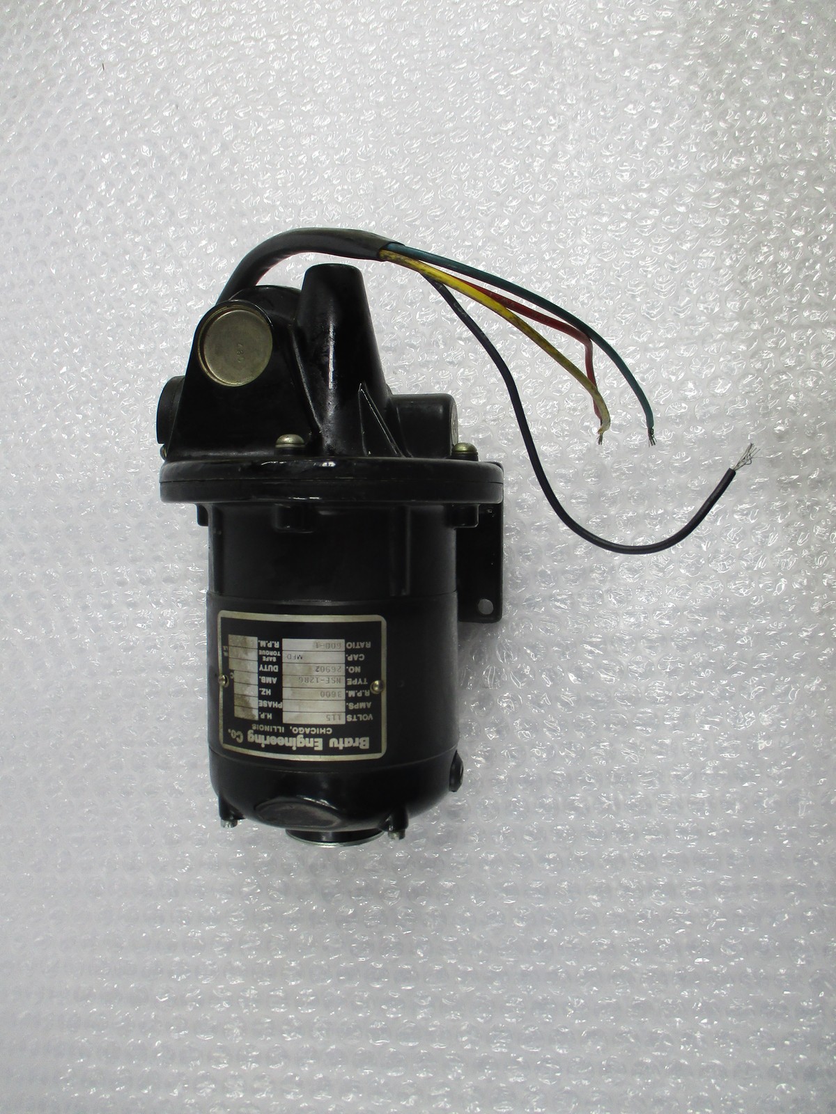 BODINE ELECTRIC NSE12-RG GEAR MOTOR (AS PICTURED) NSNP