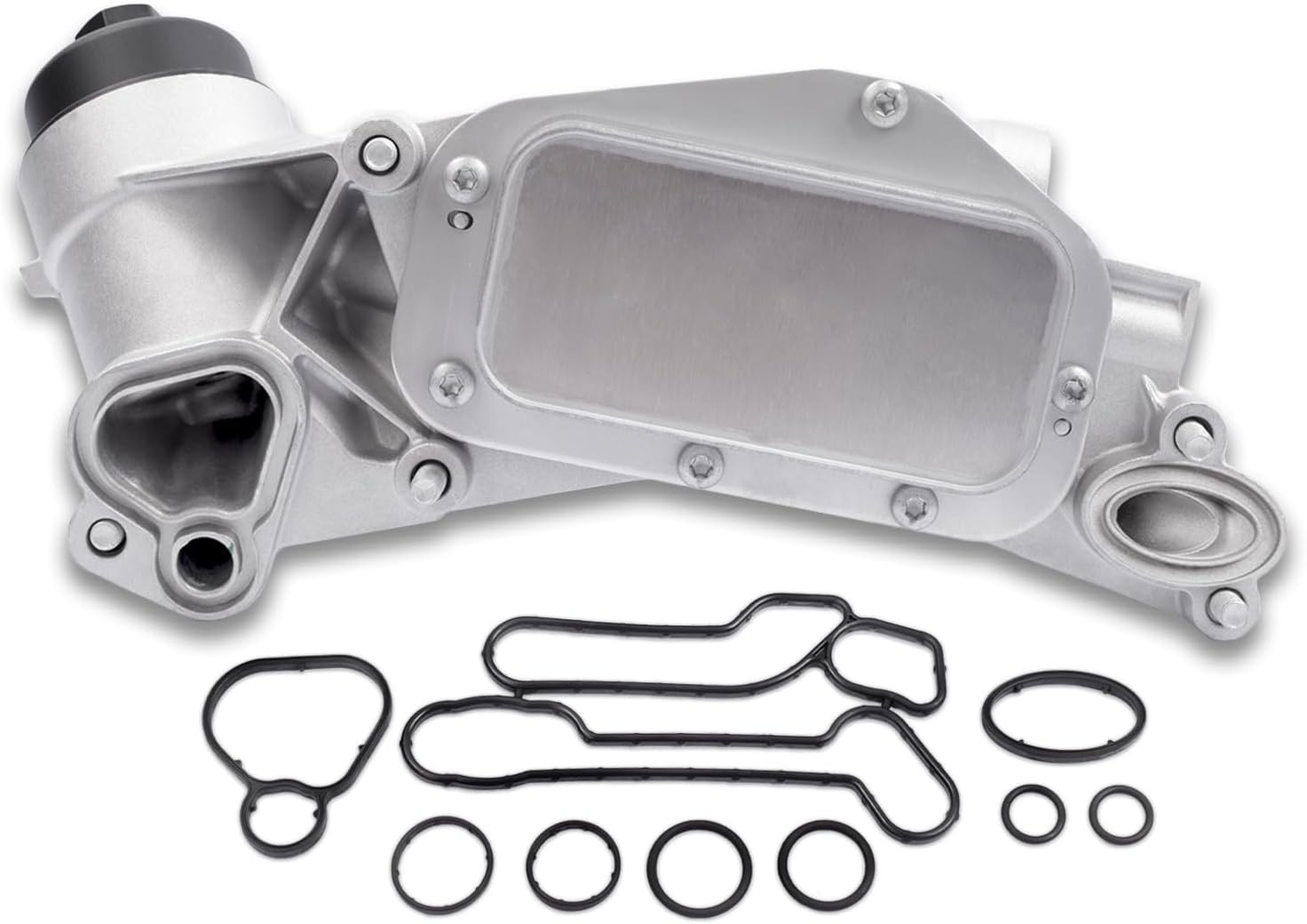 25199751 918-432 Engine Oil Cooler Filter Housing Assembly Adapter with Gasket,