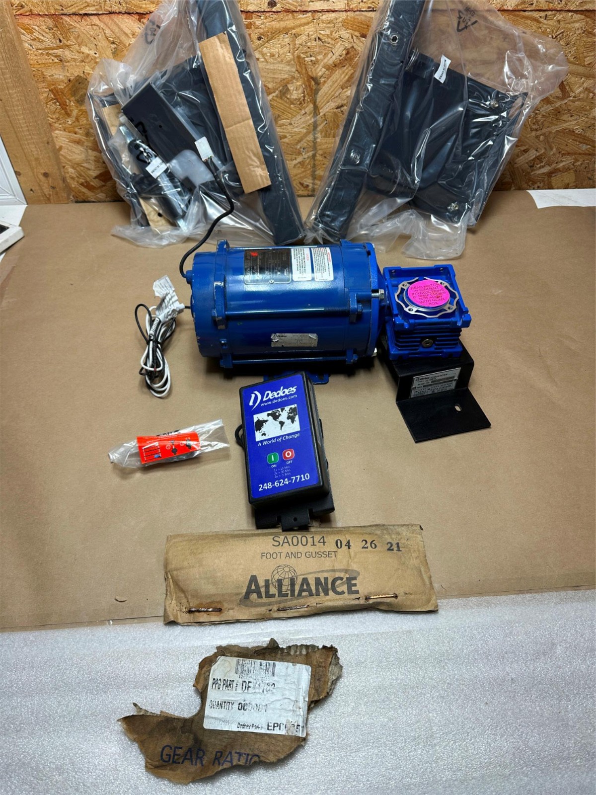 Dedoes Alliance Paint Shaker Explosion Proof Motor & Drive 1/2 HP 25:1 DEX1702