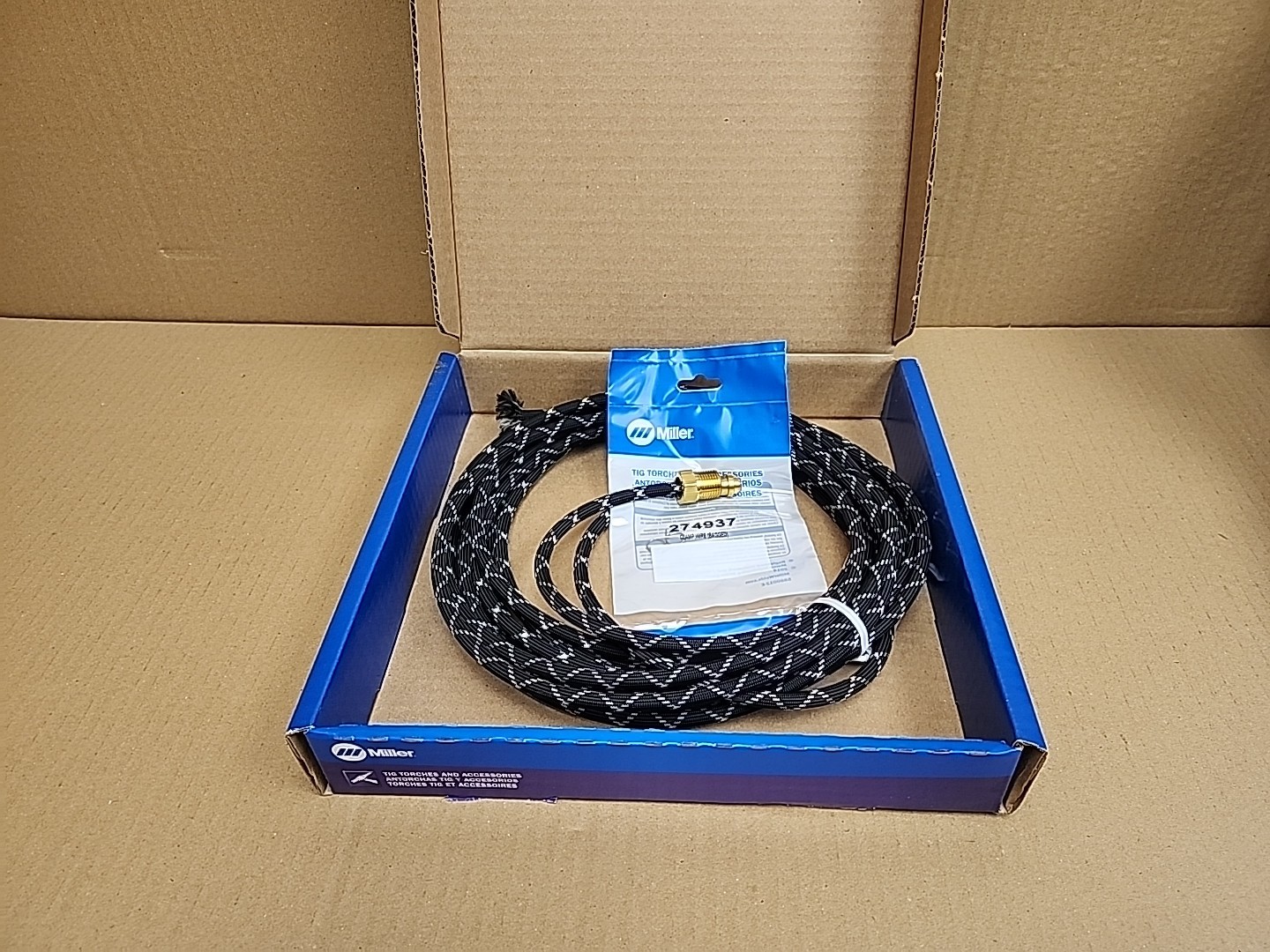 Miller Electric 45V10r Gas Hose,Braided Rubber,25 Ft (7.6M)