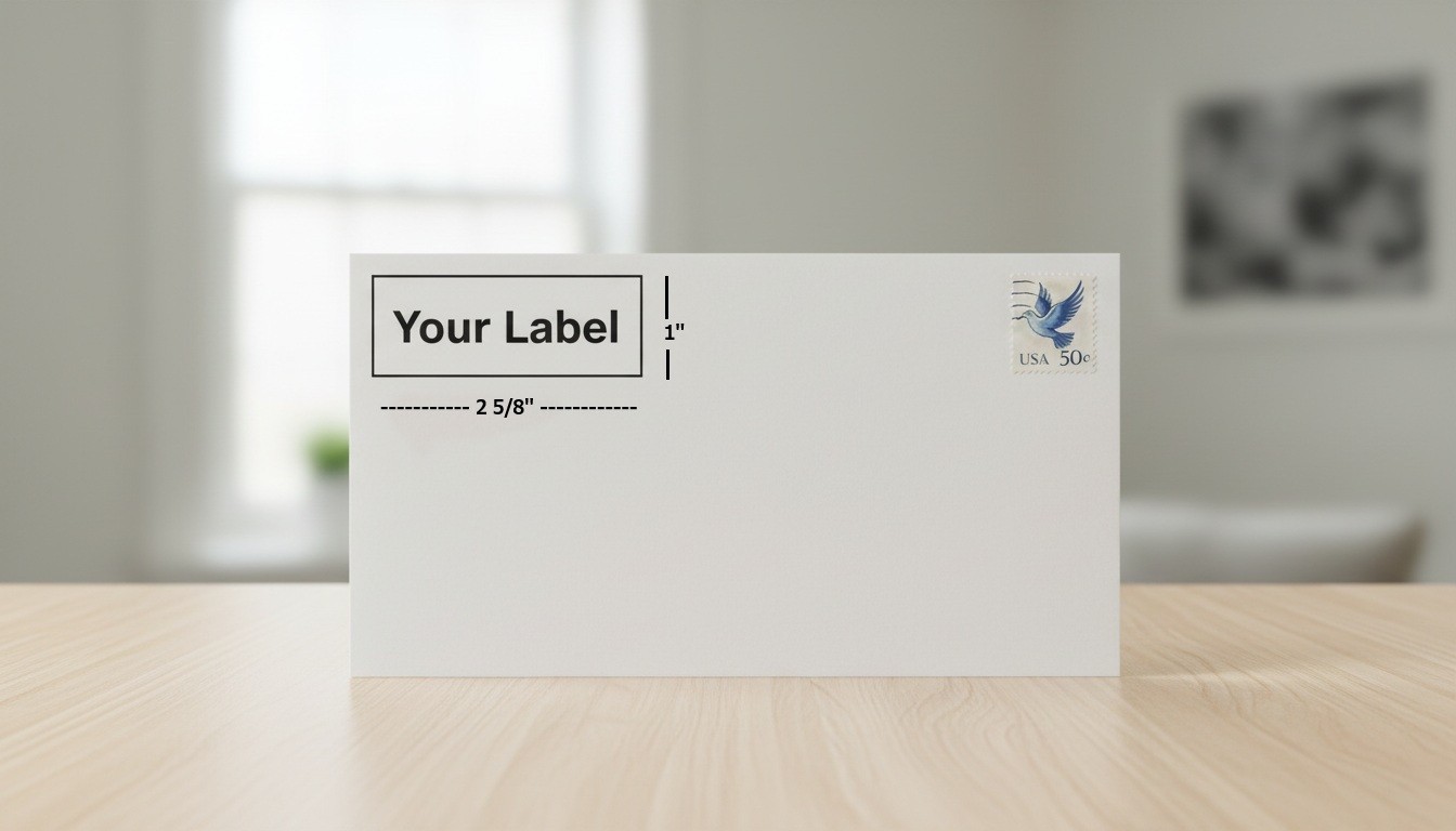 60 Personalized Return/Mailing Address labels 1″ x 2.625″ – Free USA Shipping