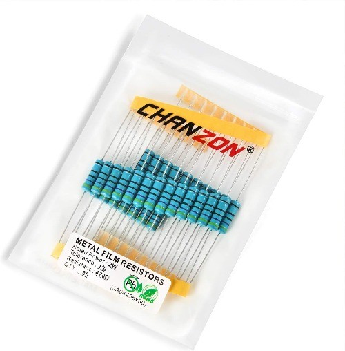 30pcs 2W 470 Ohm Metal Film Fixed Resistor 0.01 1 Tolerance 470R MF Through