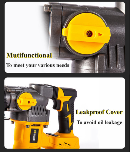 Li-Ion SDS Plus Cordless Rotary Hammer Drill Kit 1400r/min W/ 80cm Drill Bit US