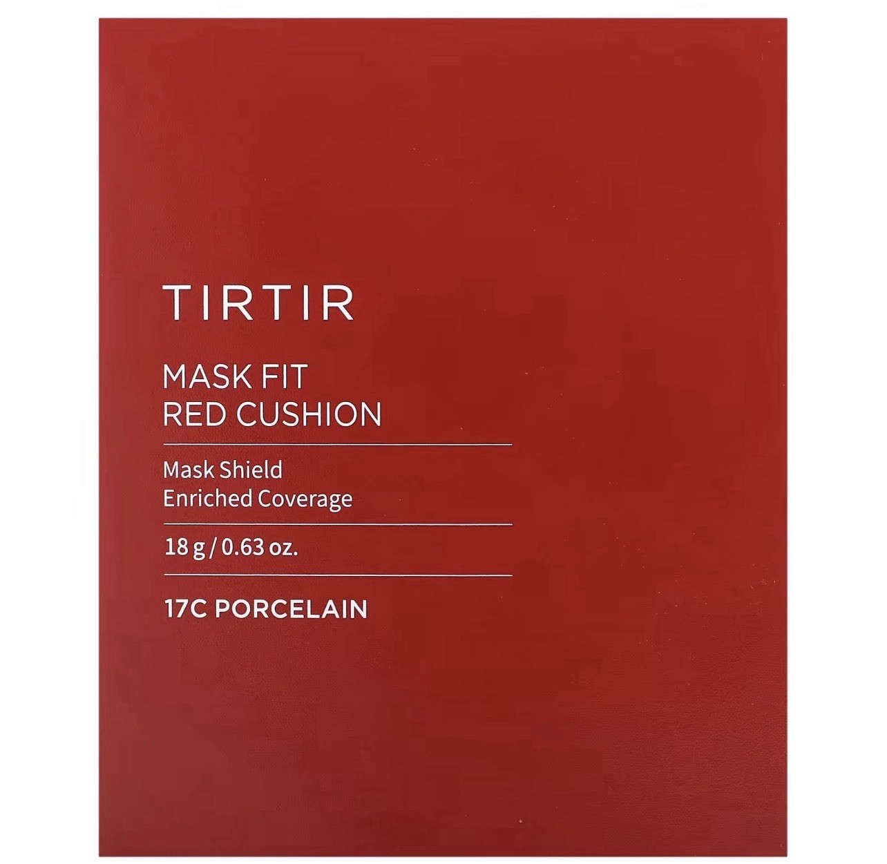TIRTIR Mask Fit Red Cushion 4.5g SPF40/PA+ 17C. Available In Different Colors