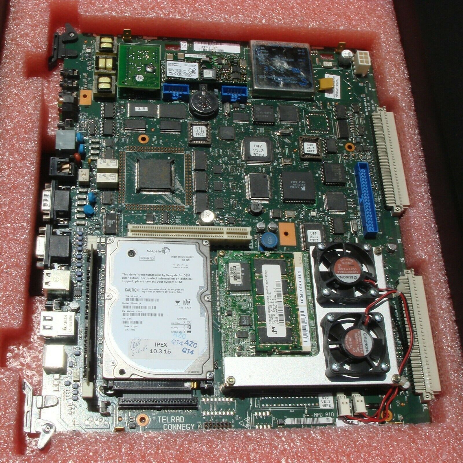 TELRAD IPEX-2 Main Processor Server Card 76-410-1360/0 V3.14 Style B10 – NEW
