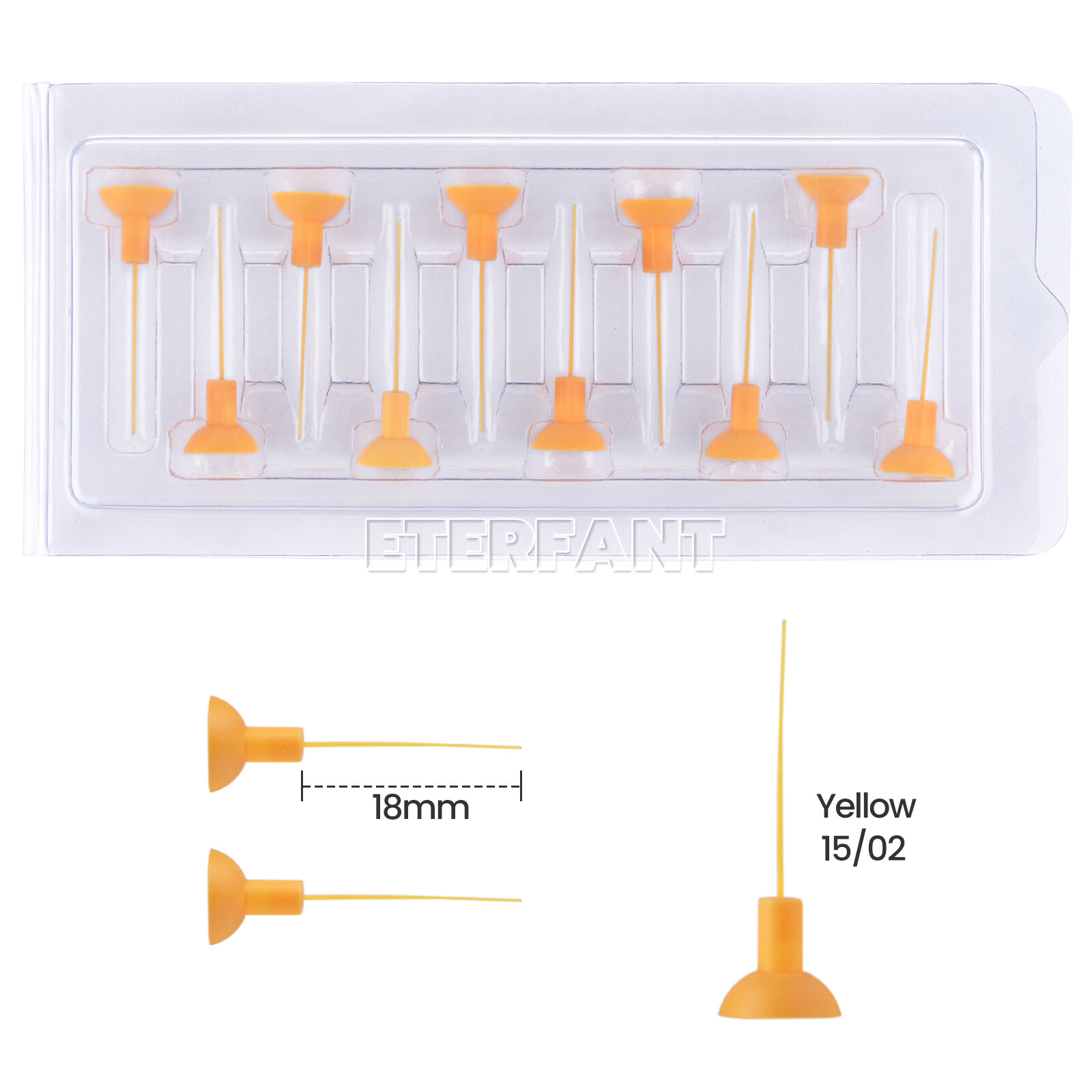 20Pcs ENTERFANT Dental Endo Sonic Irrigator Tips Activator Tips For Root Canal