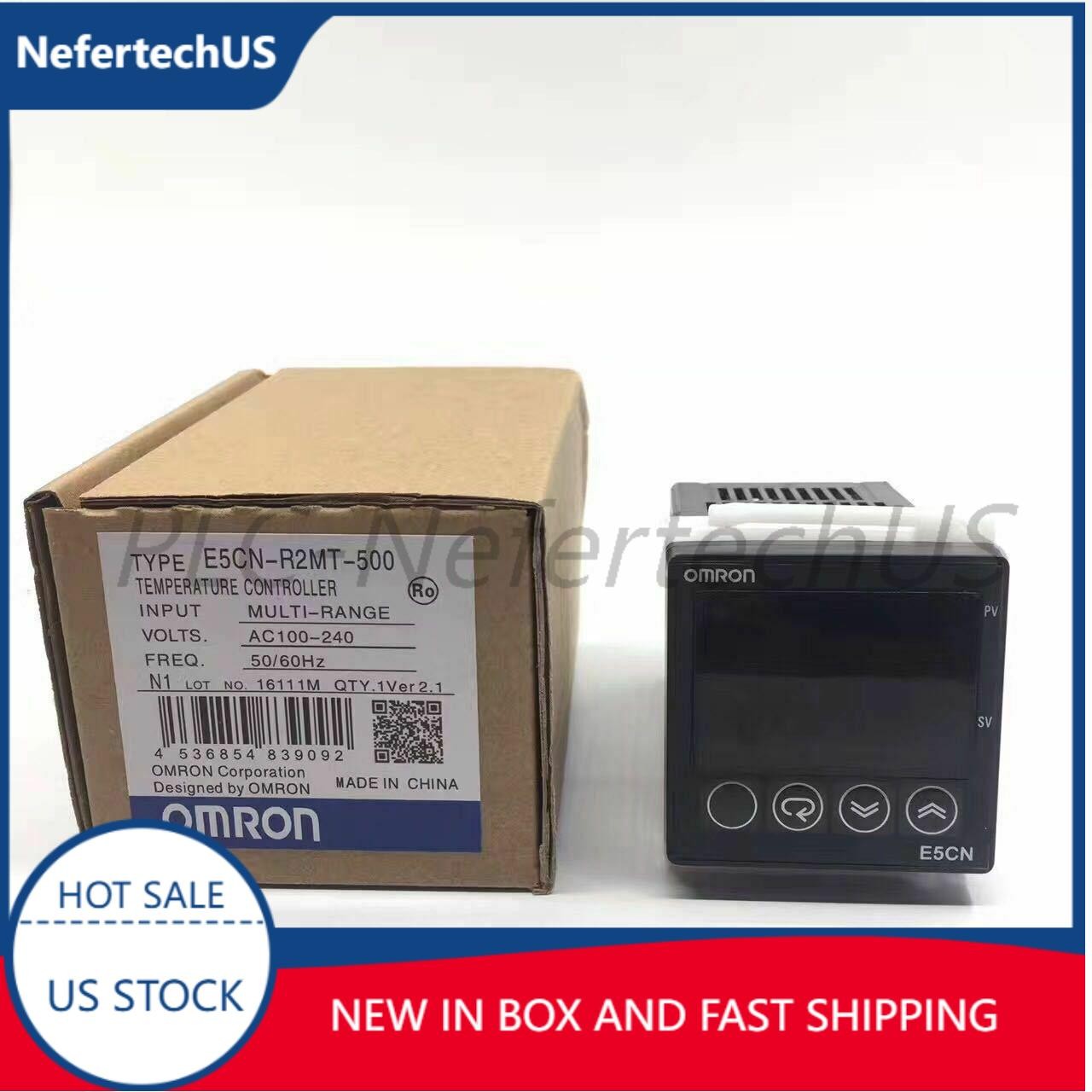 NEW good OMRON Temperature Controller E5CN-R2MT-500 100-240V E5CNR2MT500