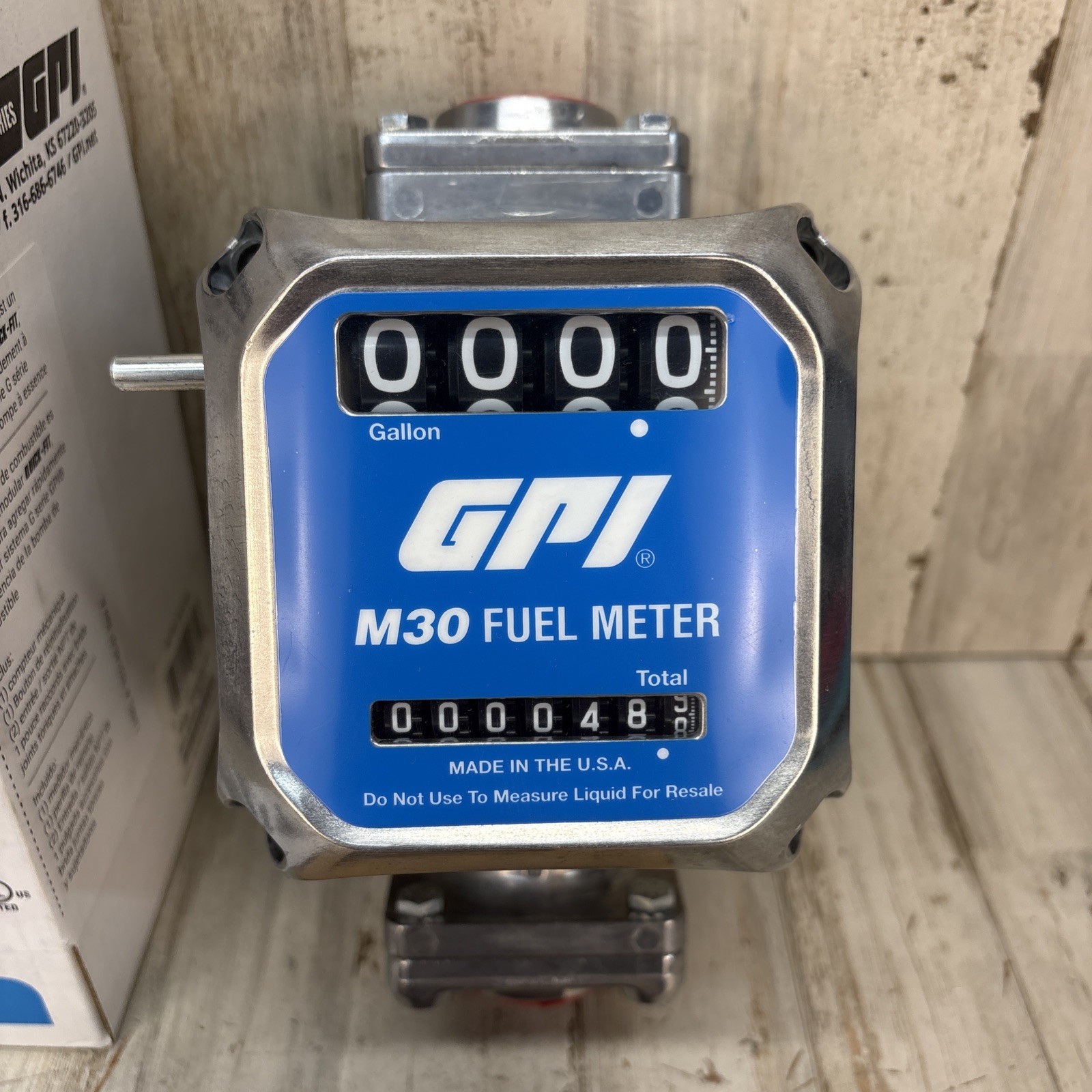 GPI M30-G8N Mechanical Fuel Meter 165100-01 5-30 GPM 1” NPT Open Box