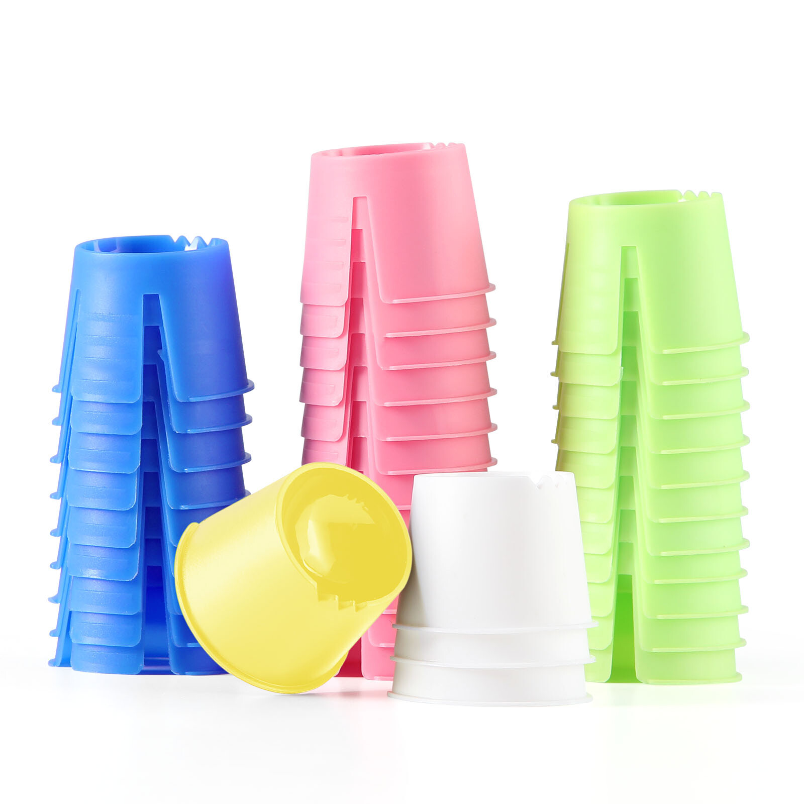 JMU Dental Disposable Plastic Dappen Dishes Mixing Bowl Cup Assorted Colors