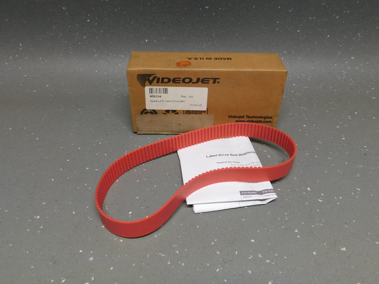 VideoJet 9550 Spare LPA Drive Belt 406334