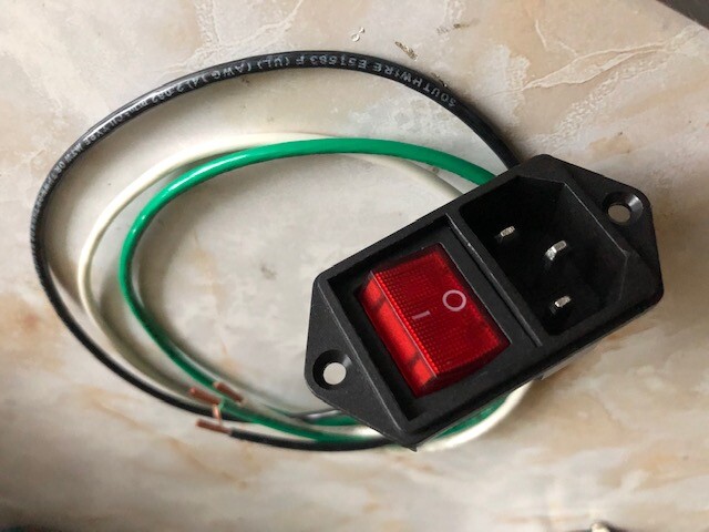 Wired assembled Power Socket with Fuse Switch 3 Pin IEC320 C14 USA PLug