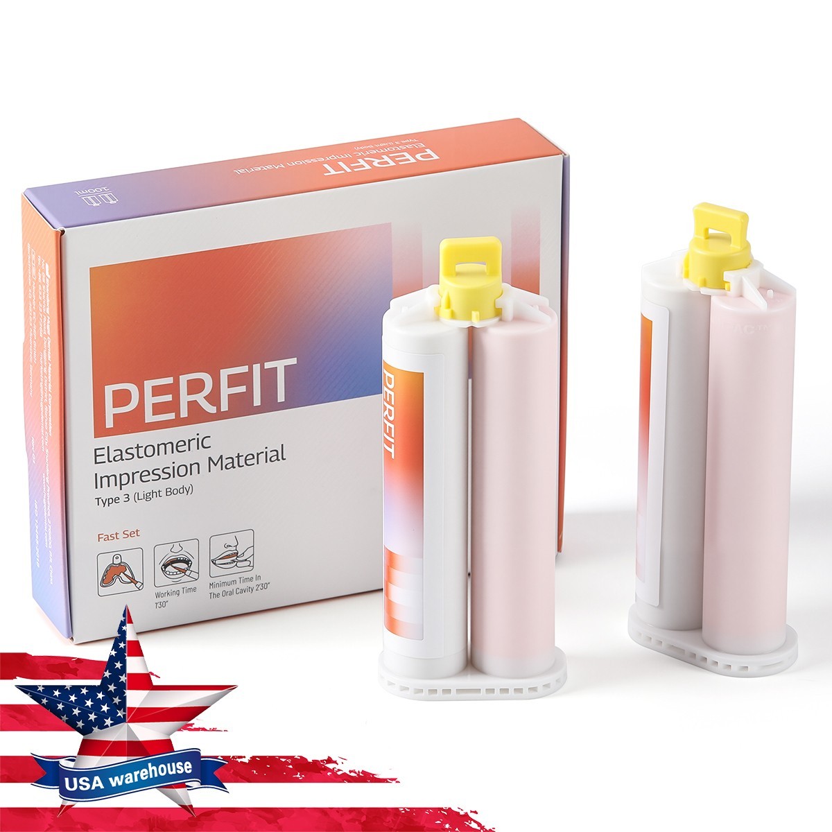 Dental Elastomeric Impression Material Normal/Fast Set Dispenser-Mix Type 1/2/3
