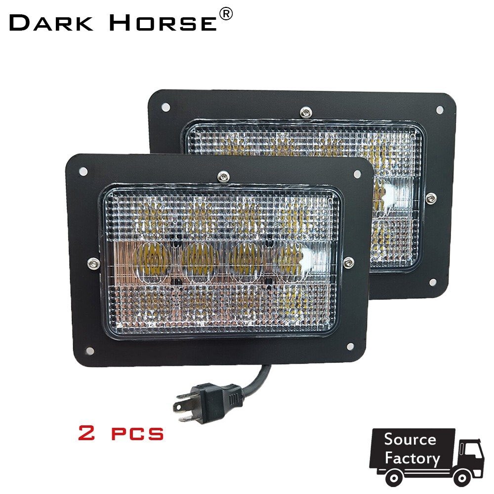 2X 4×6″ Hi/Low Beam LED Front Hood Headlight Fits Case IH 9210 9310 Tractor