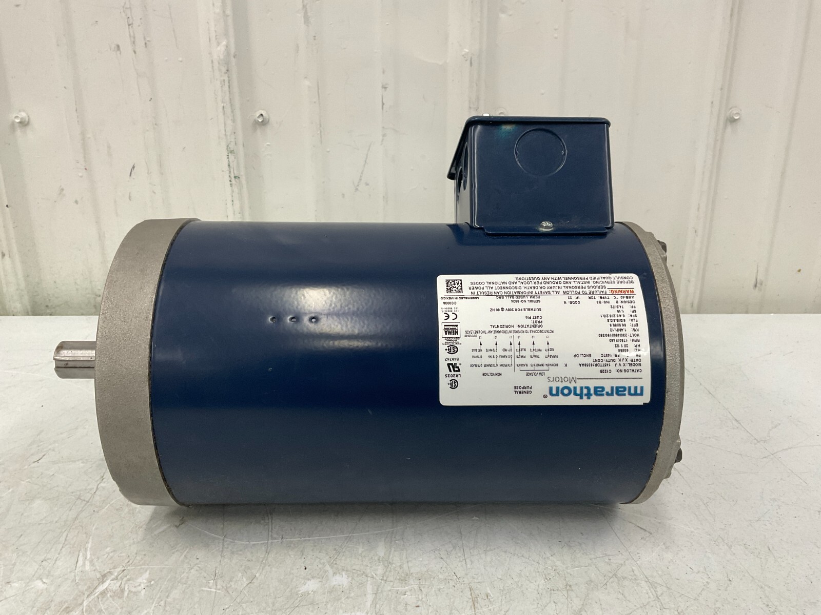MARATHON – 145TTDR16359 General Purpose Motor 2 HP, 1,750rpm