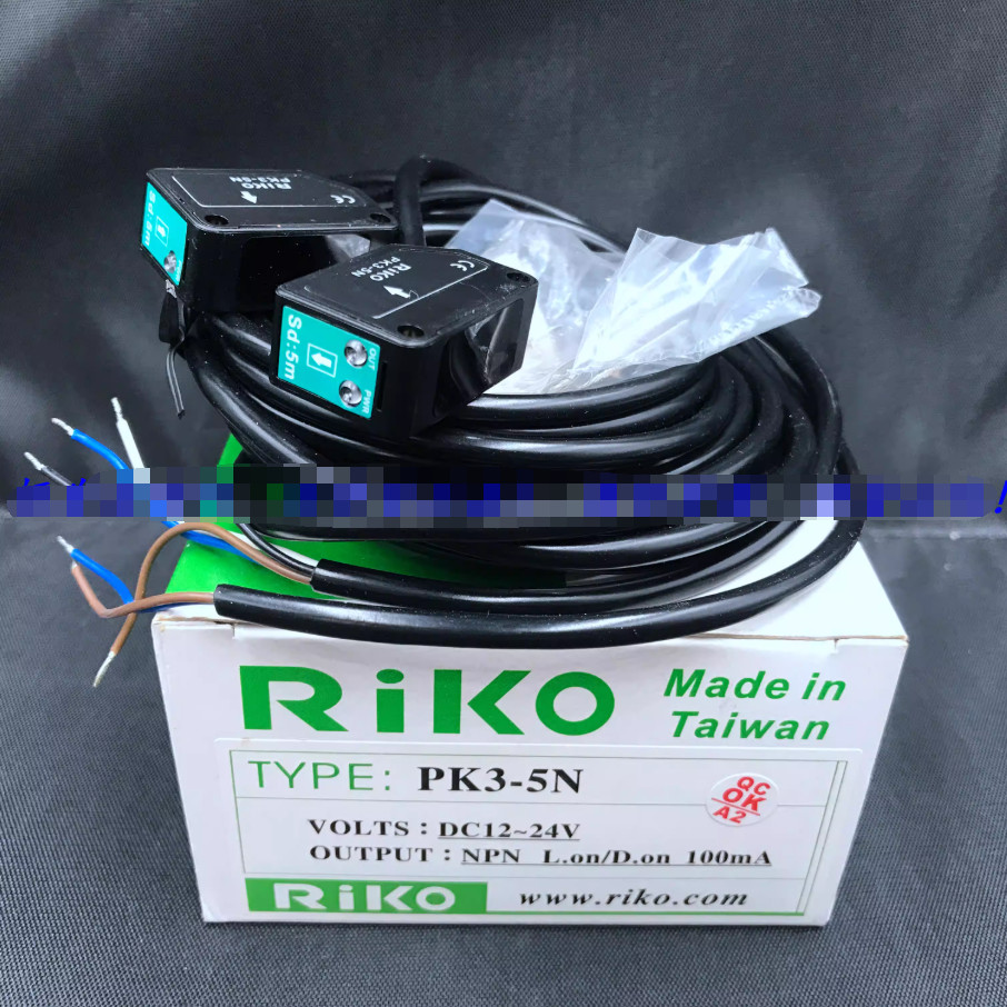 1PCS NEW RIKO PK3-5N PK35N NPN DC12-24V PHOTO SENSOR FREE SHIP