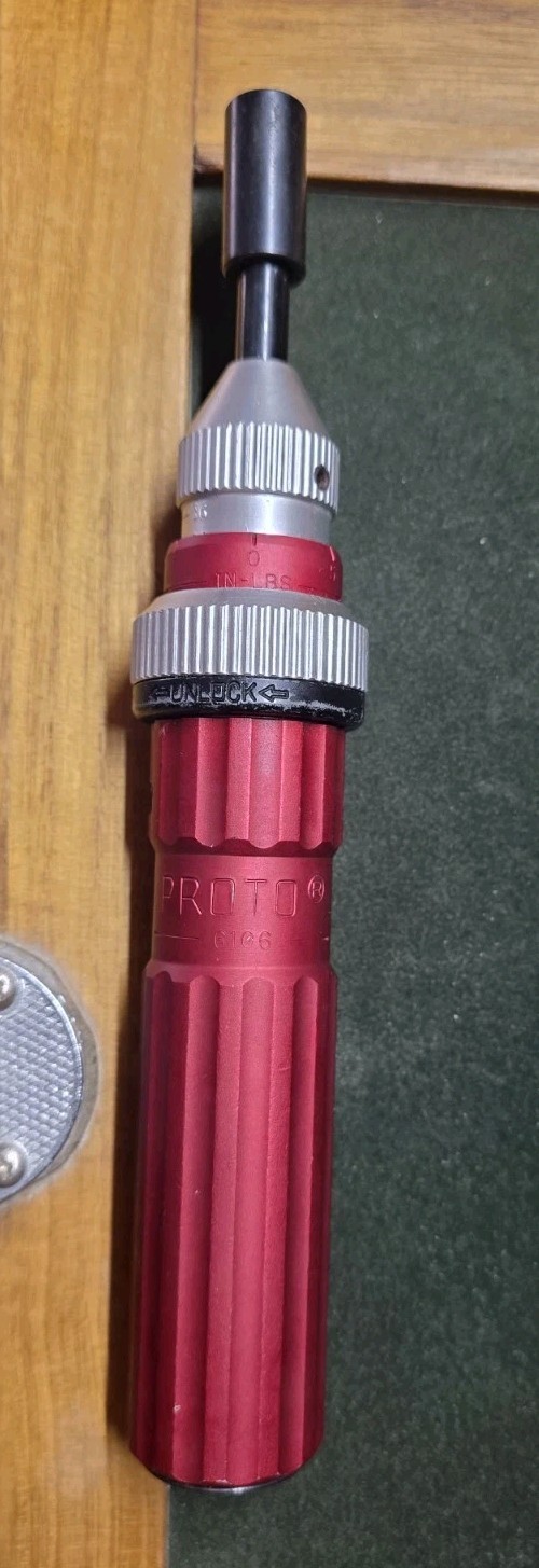 Proto Torque Screwdriver 1/4” Drive 0-36 inch pounds 6106