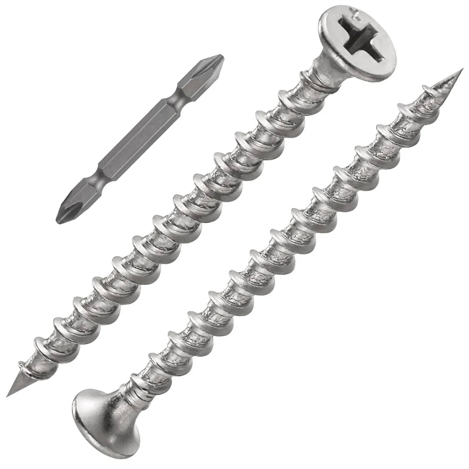 1 pounds#8X2″410 Stainless Steel Fastener Drywall Screws-Phillips with coarse…