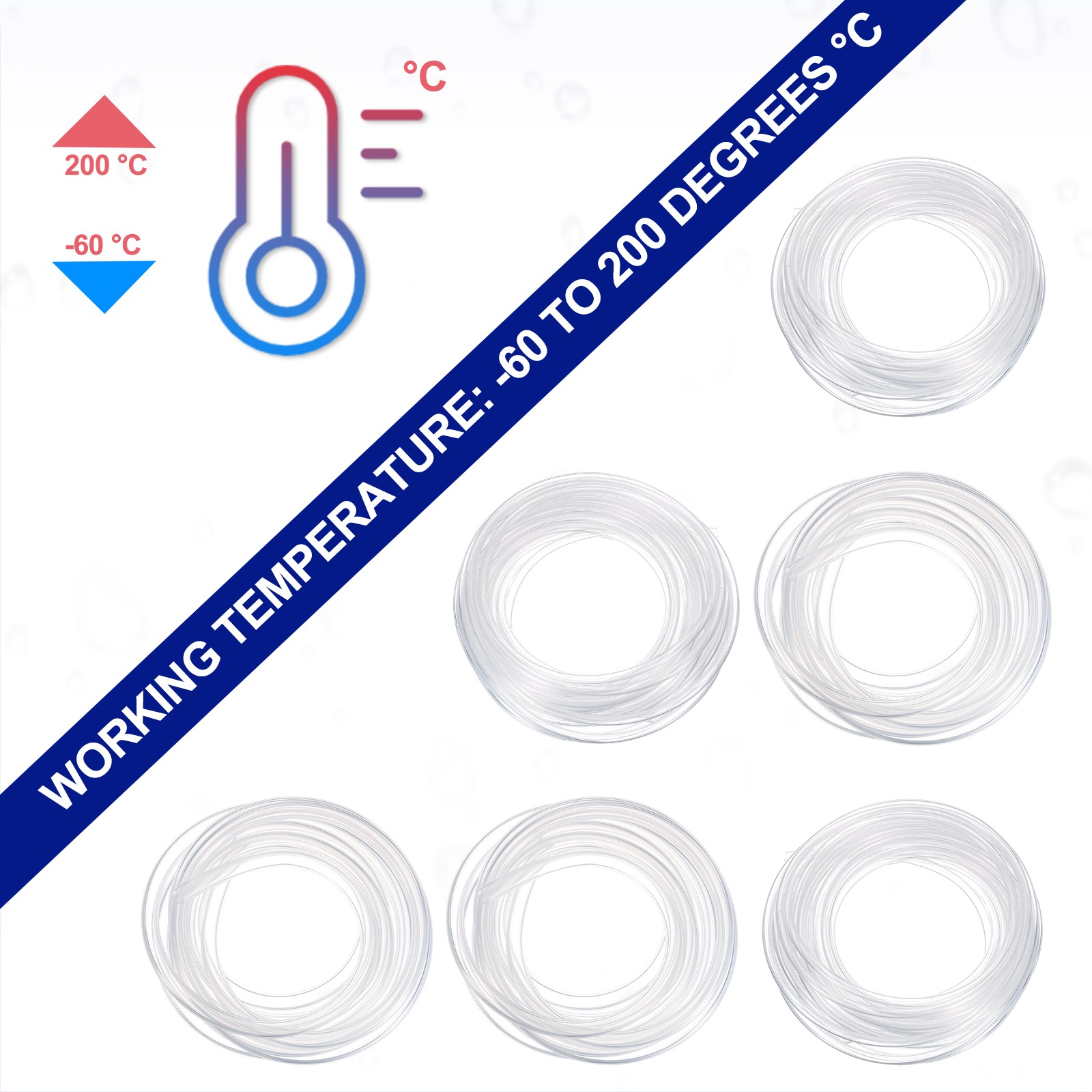 Silicone Tubing 2.5mm ID x 4mm OD 16.4Ft Long Flexible Pure Silicone Hoses