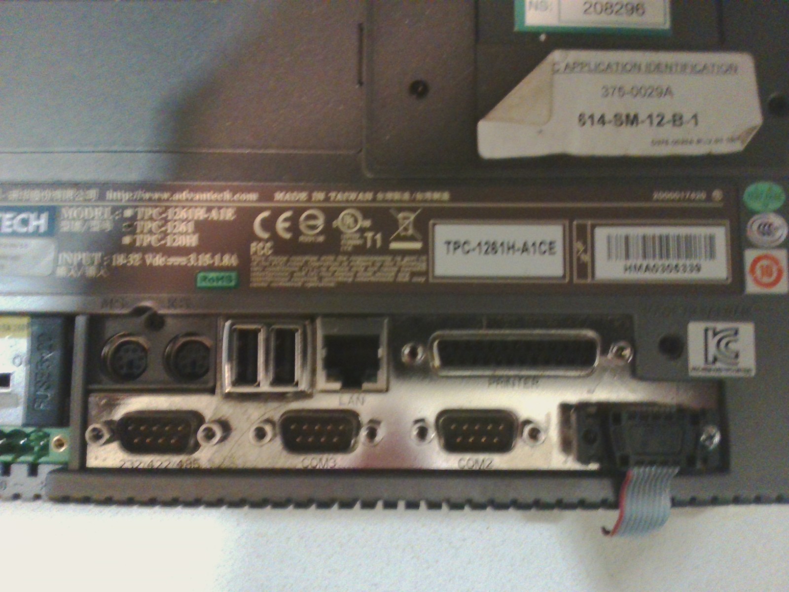 1PC USED Advantech TPC-1261H-A1E PLC Module free shipping