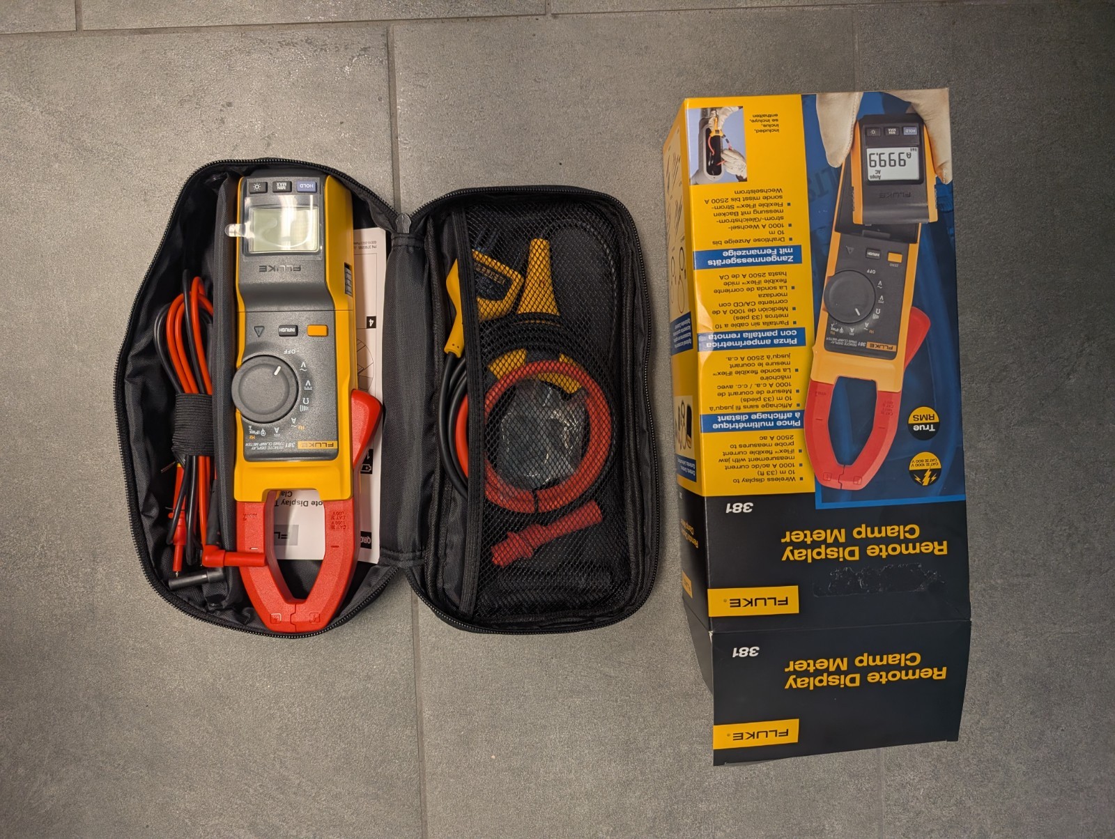 1xFluke 381 Remote Display True RMS AC/DC Clamp Meter And 1x Fluke Multimeter 87