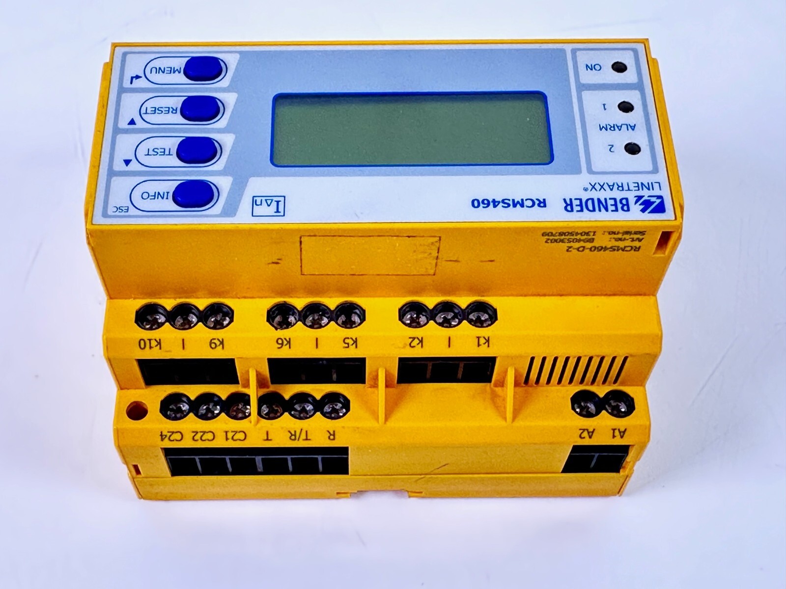 BENDER RCMS460-D-2 Differential Current Evaluator / Residual Current Evaluator