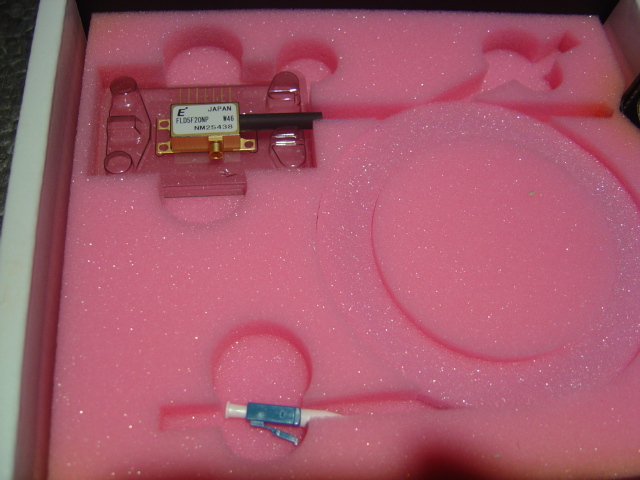 Modulator integrated DFB Laser Optronics/Eudyna 10G approx 1mW DFB Laser with LC