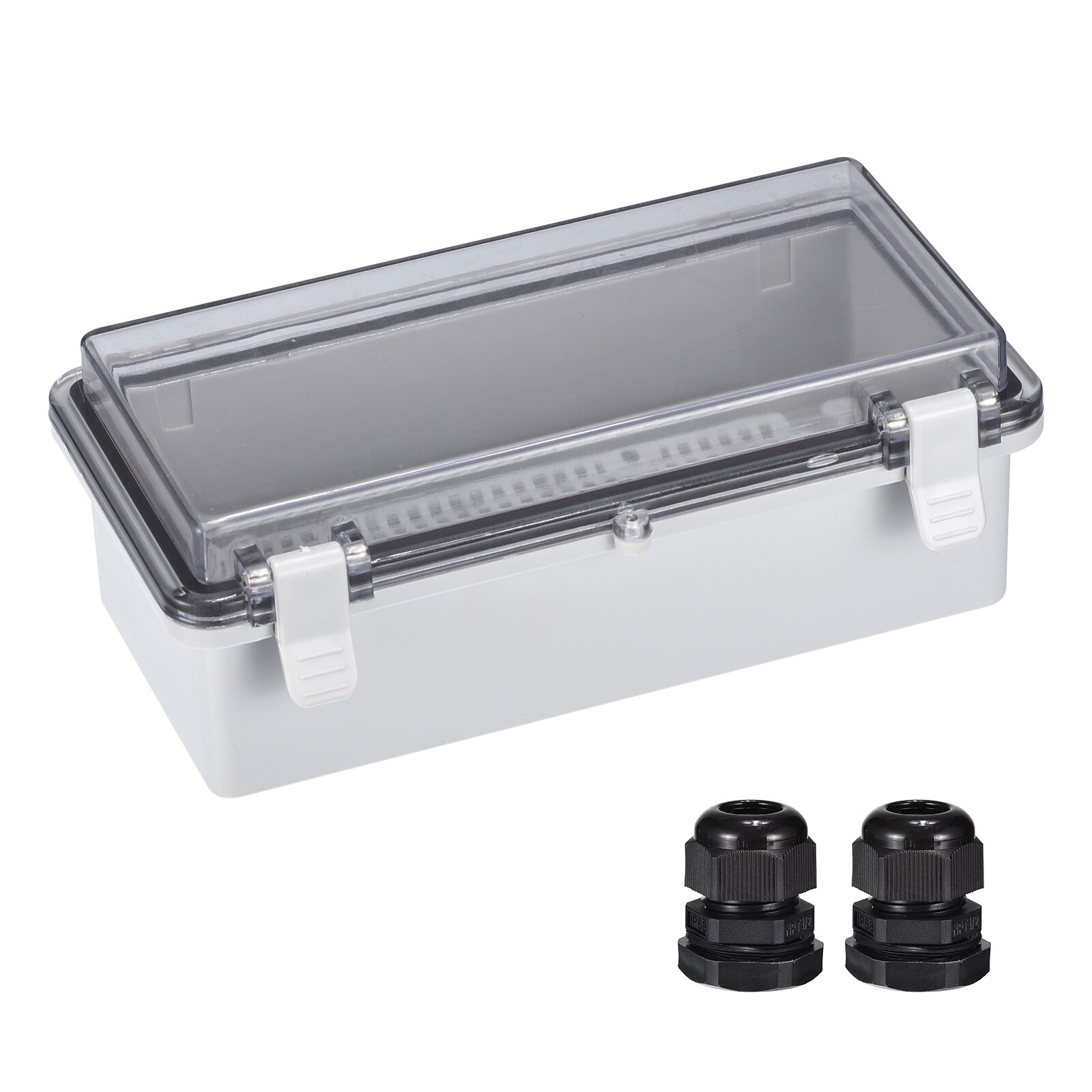 Junction Box Electrical Enclosure IP67 Waterproof ABS Plastic Hinged Cover 7.9″