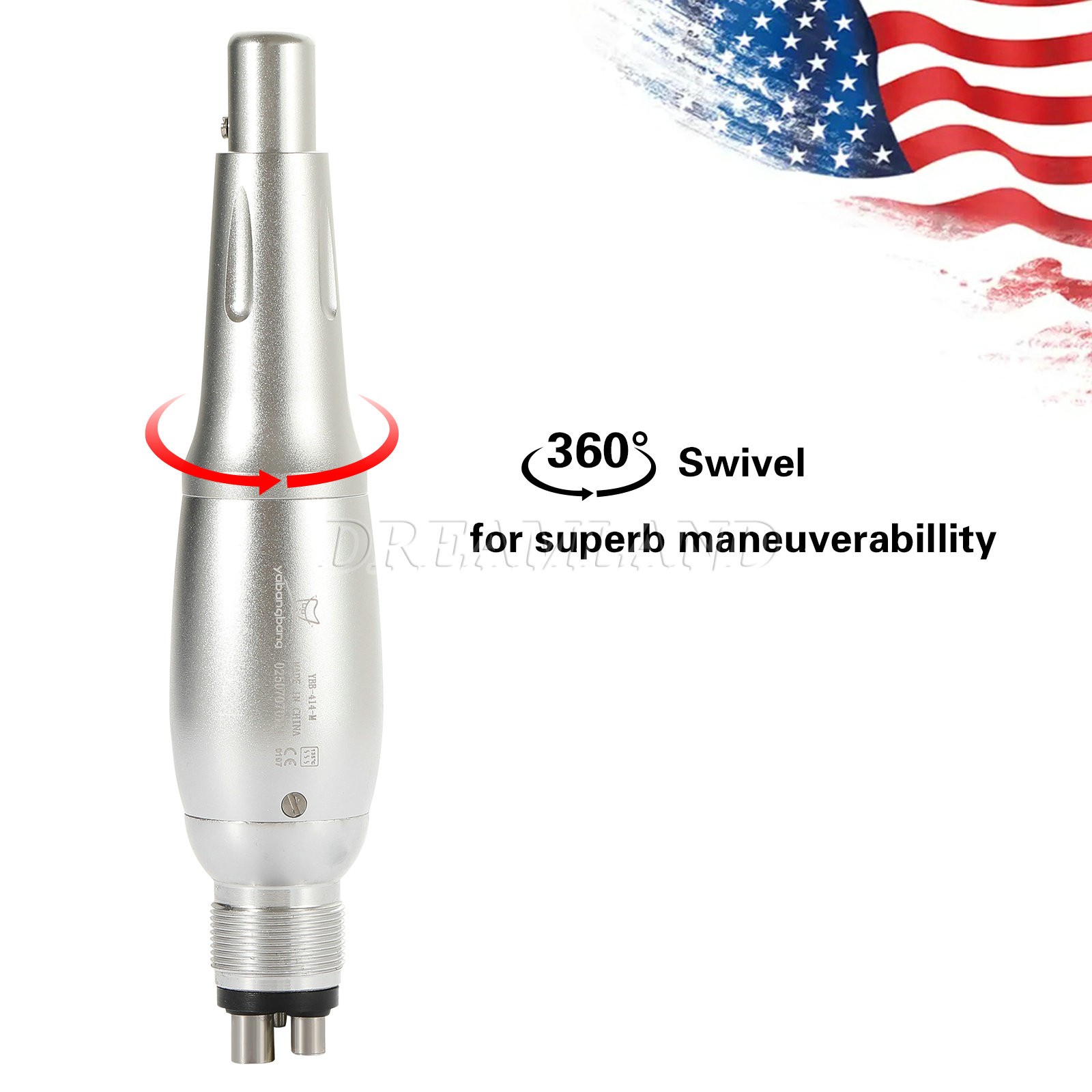 Dental Ultrasonic Air Perio Scaler Handpiece Hygienist 4 Hole w/ 3 Tips Original
