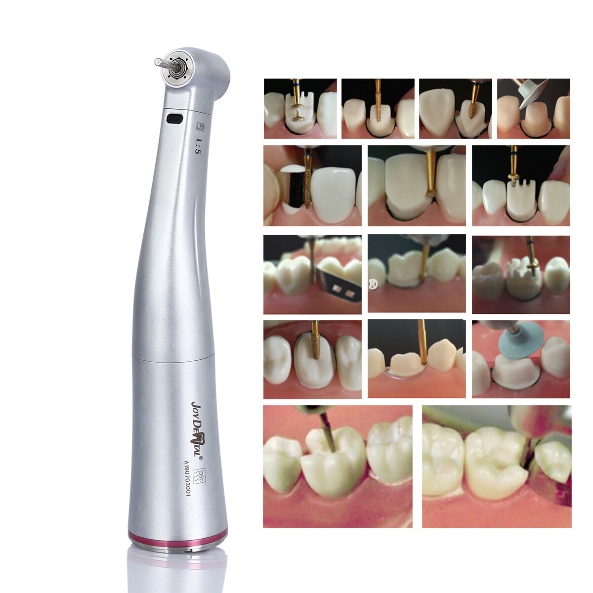 AZ Dental 1:5/ 1:4.2 Increasing Fiber Optic LED Electric Contra Angle Handpiece
