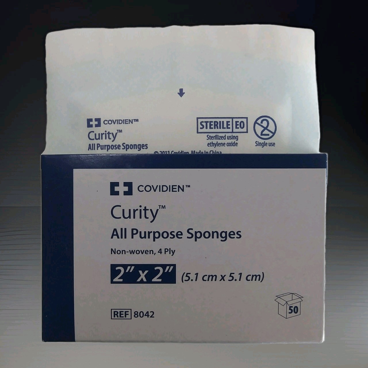 Covidien 8042 Curity 2″×2″ Non-Woven All-Purpose Sponge (Sterile) 25 Packs Of 2