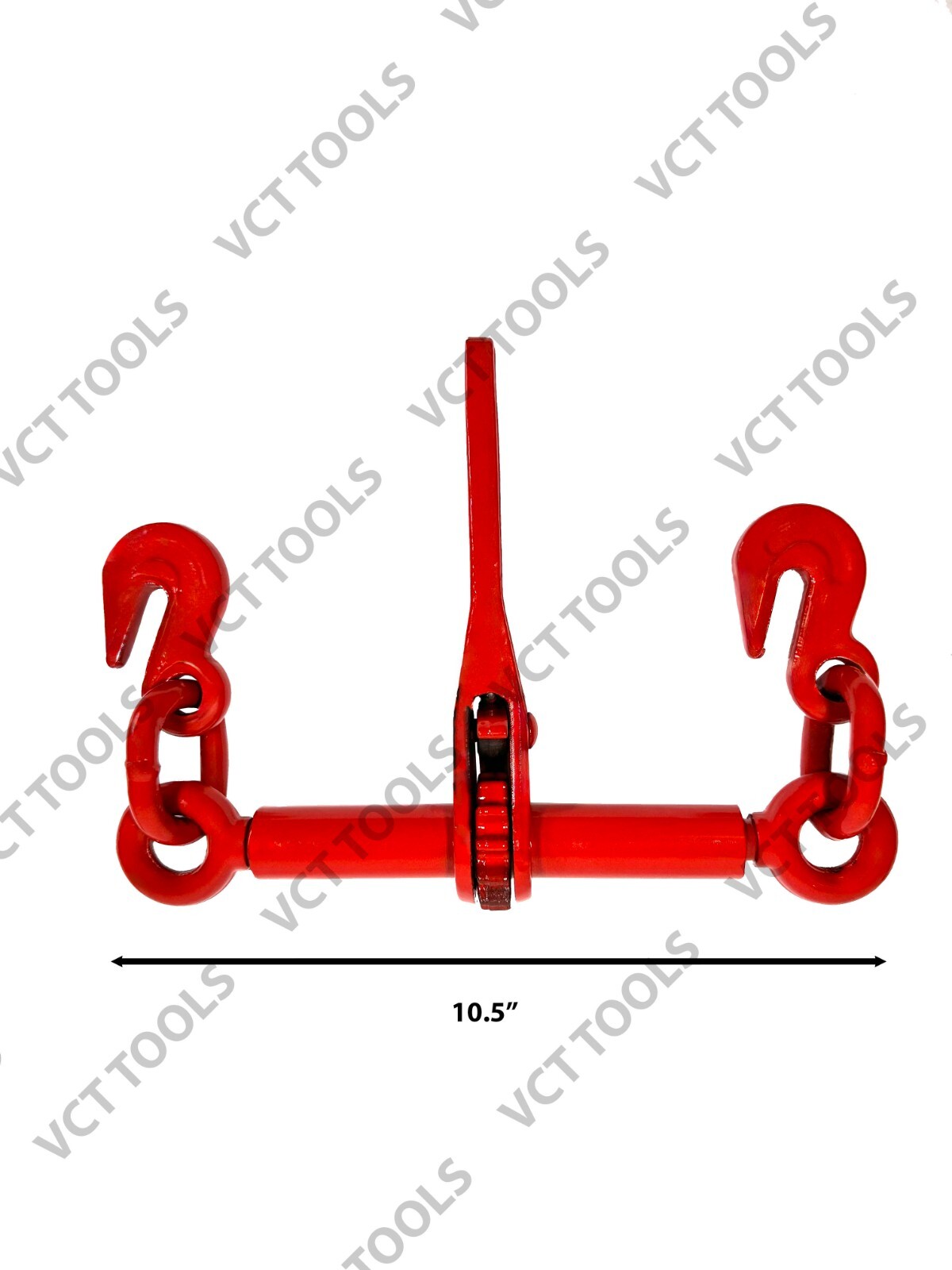 4 Pack 1/4″ or 5/16″ RATCHET HD LOAD BINDER CHAIN EQUIPMENT TIE DOWN RIGGING