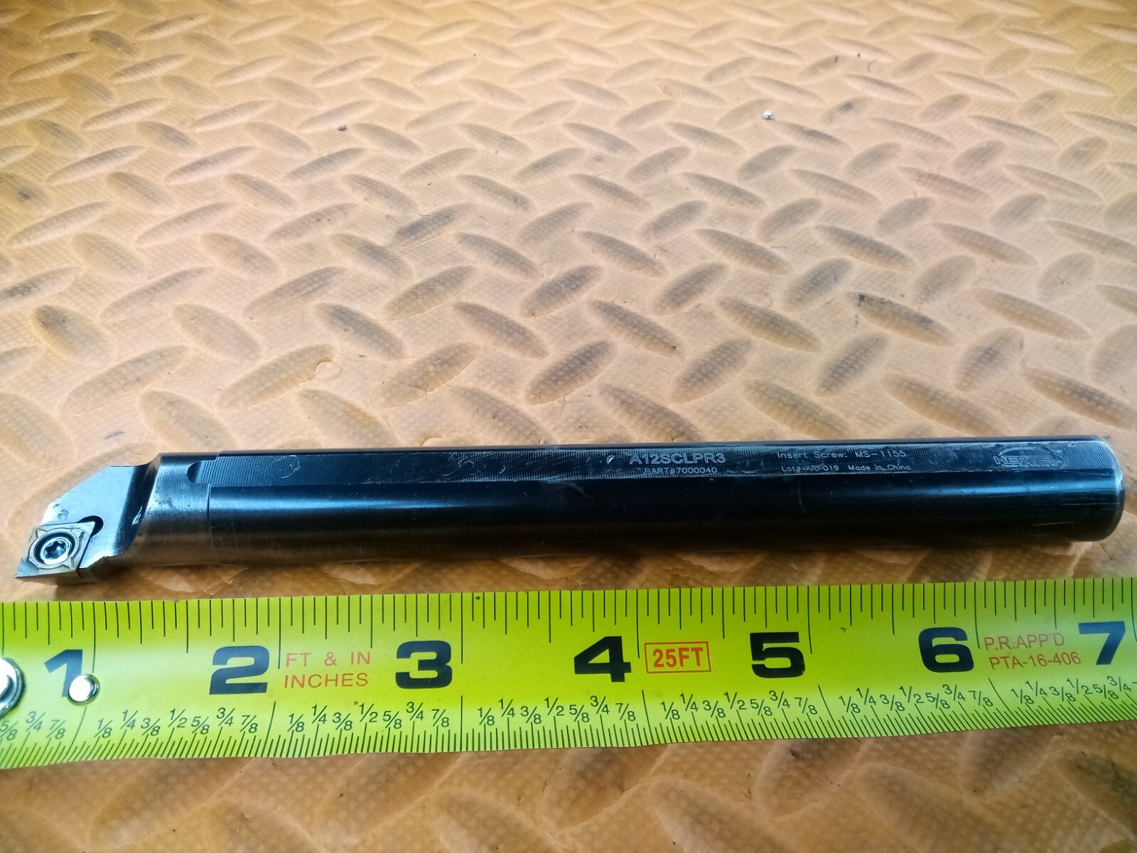 Hertel .93″ Dia Coolant Thru Indexable Boring Bar A12SCLPR3 CP 32.52 Inserts .75