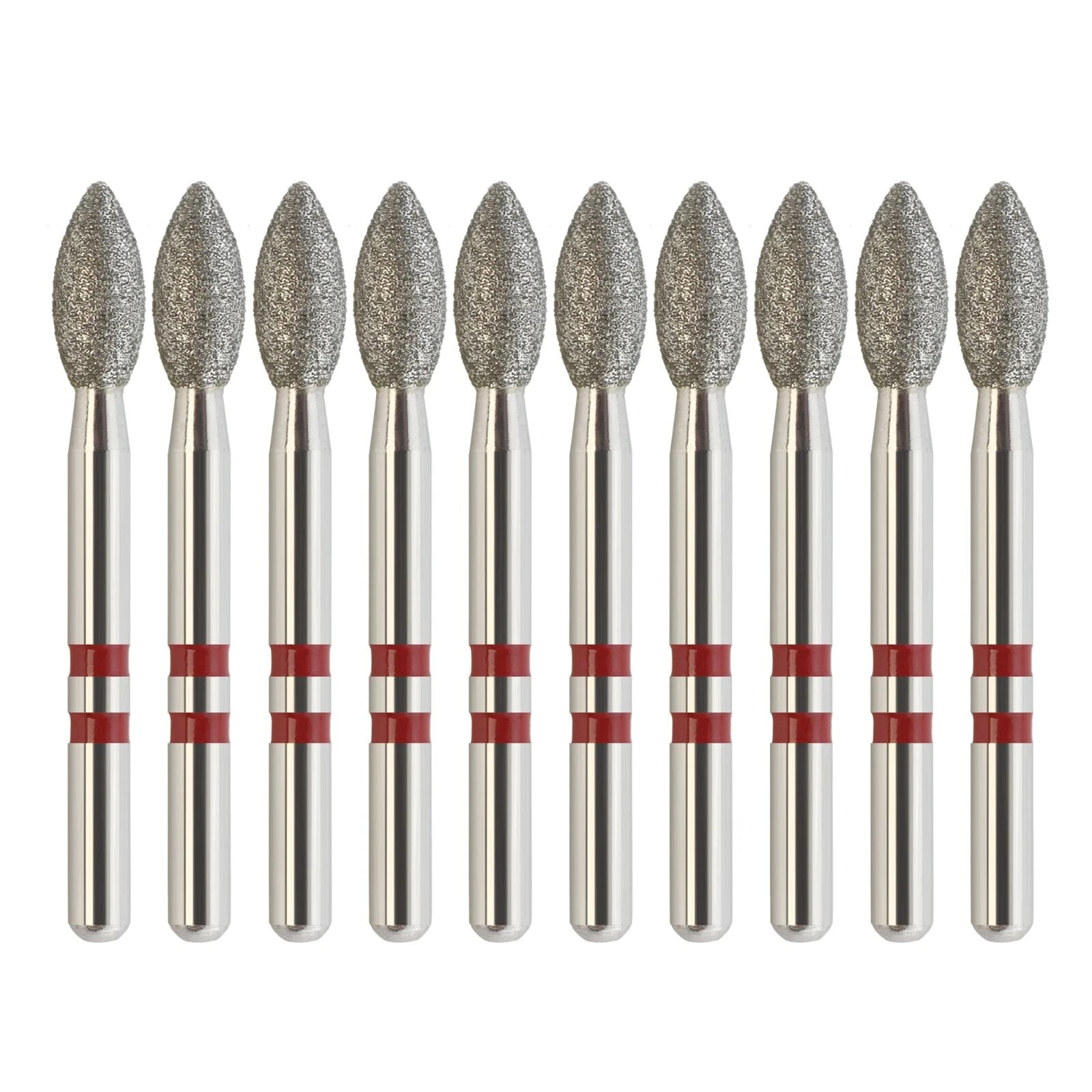 Zirconia Cutting Burs Diamond Egg Football Z368/023F Fine Grit Friction Grip FG
