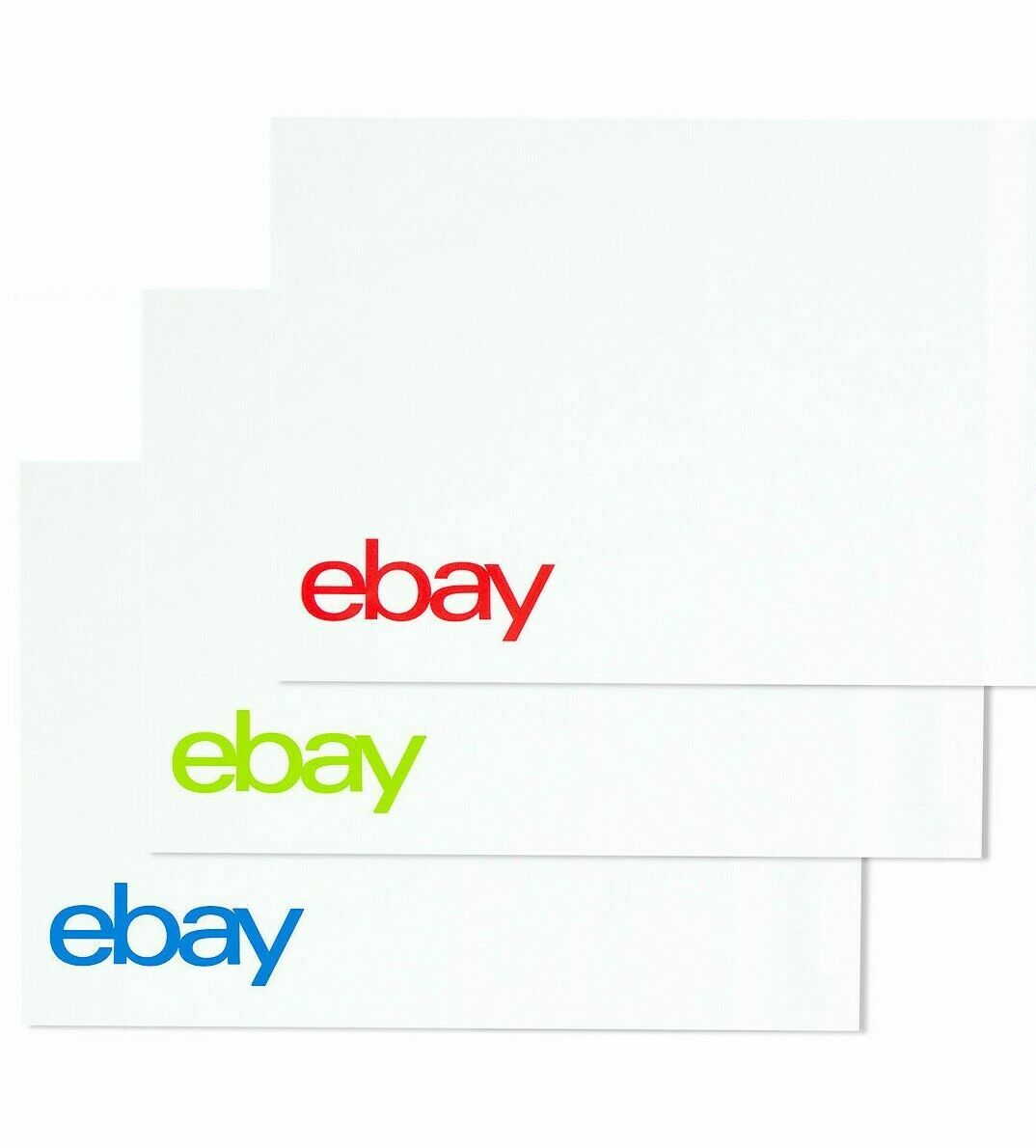 22 New eBay-Branded Polymailer Red Green & Blue 9″ x 11.5″ No Padding