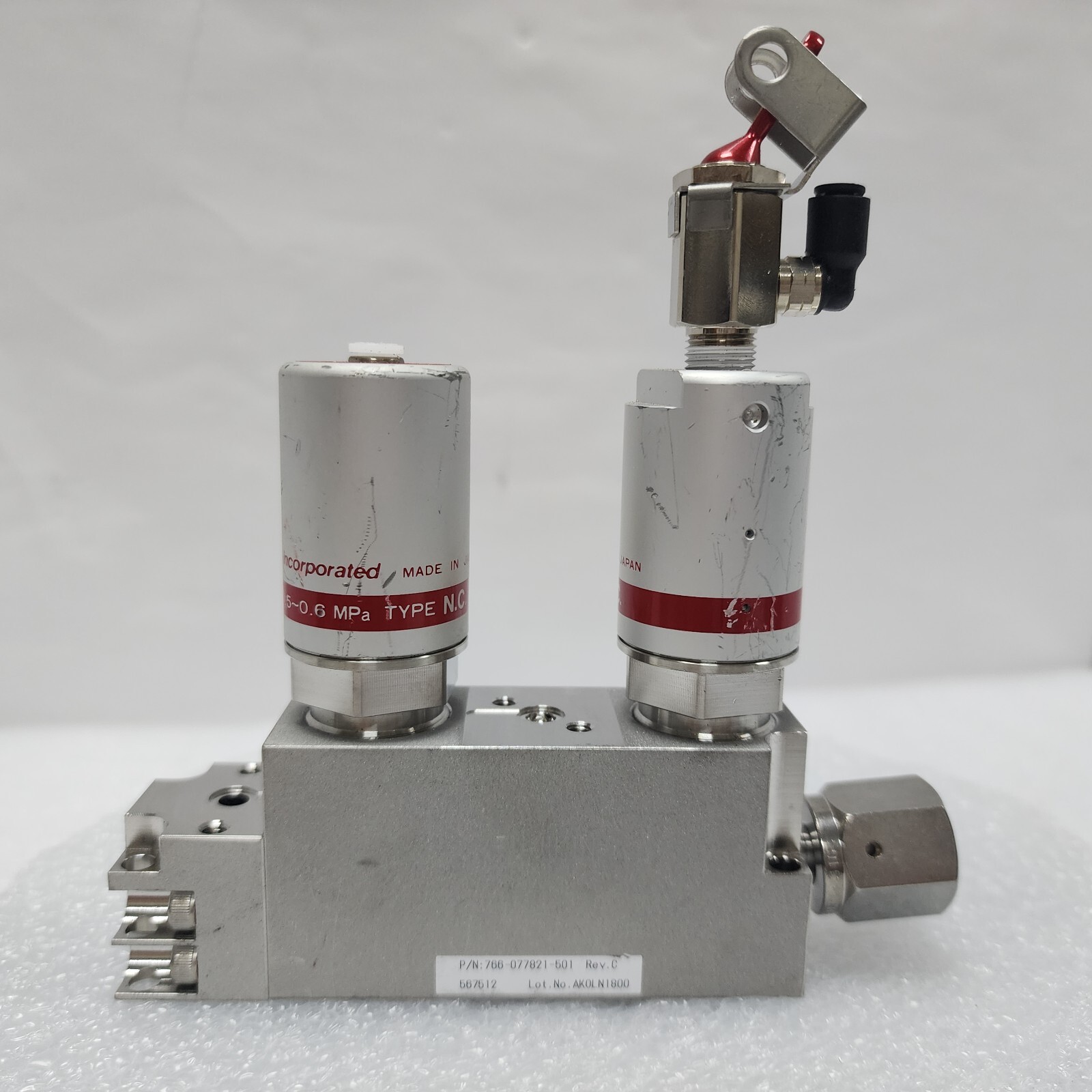 Lam 766-077821-501 Rev C, Fujikin 0.P. 0.5-0.6 MPa, Type NC Assy,Jp,_96973