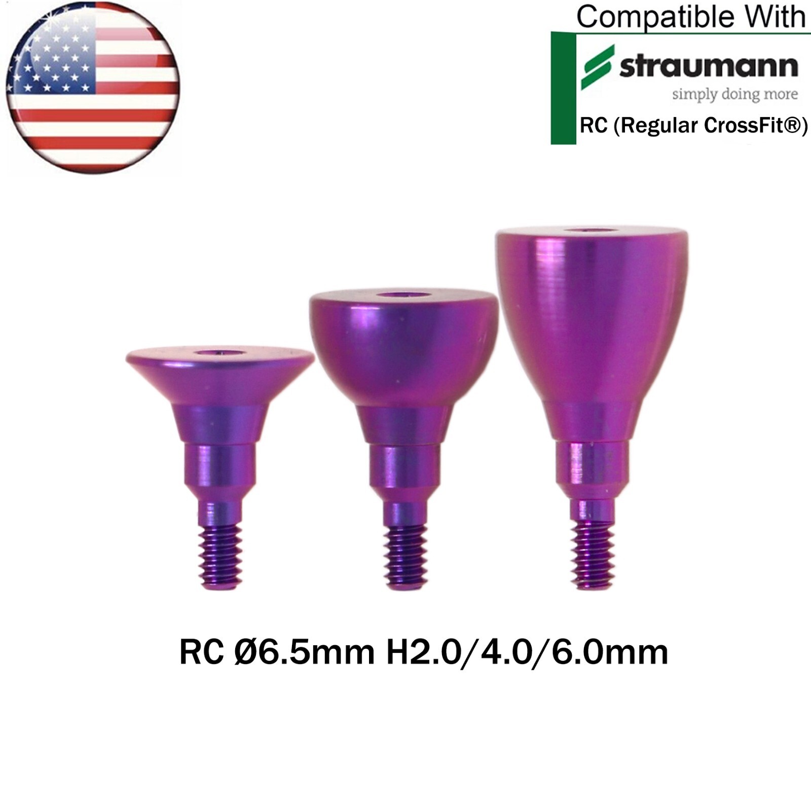 US Dental Healing Abutment NC/RC Healing Caps for Straumann ITI BL/BLT Implants