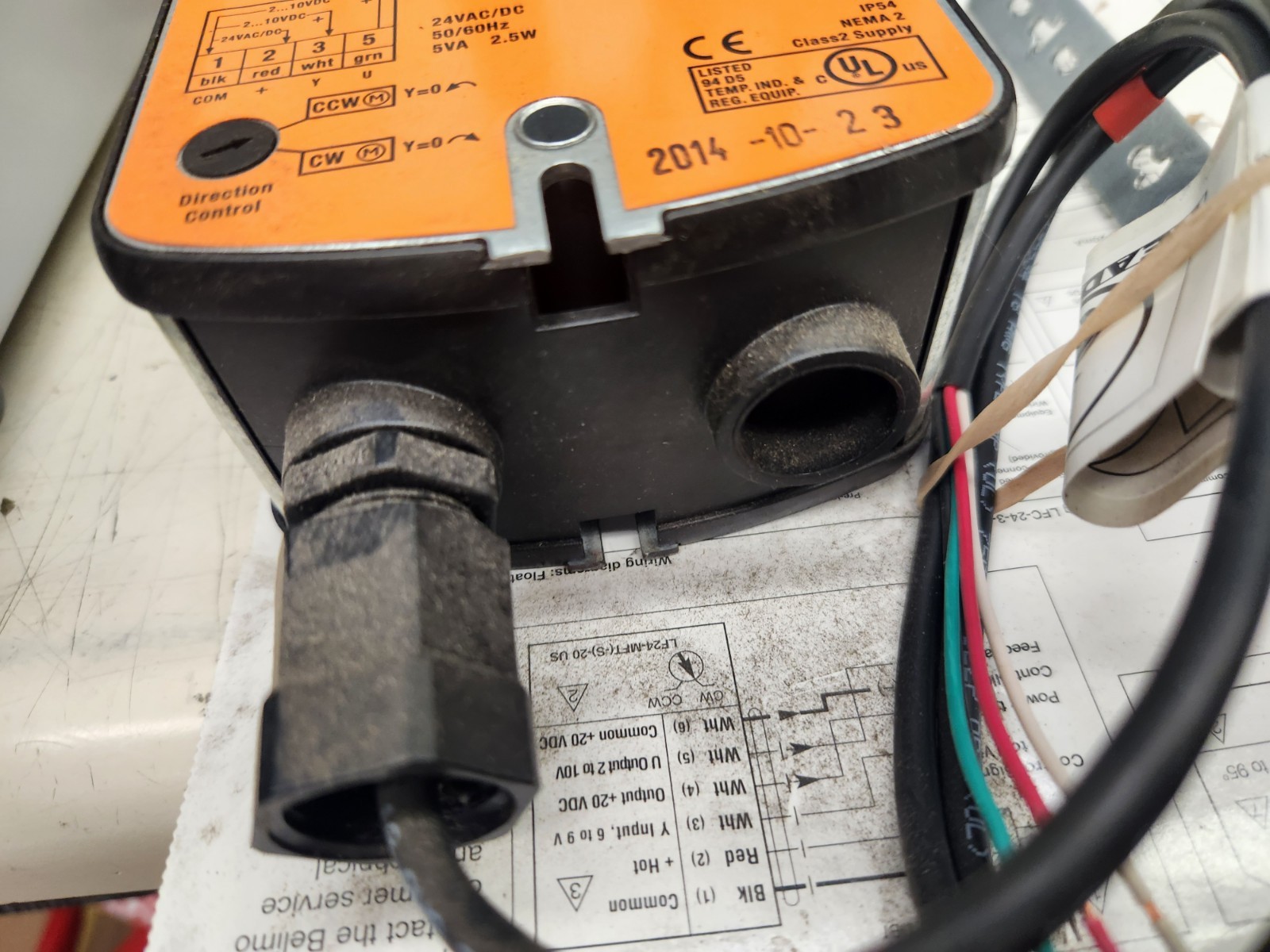 BELIMO LF24-SR US Spring Return Damper Actuator A/DC 24V 50/60Hz 5.0VA 2.5W