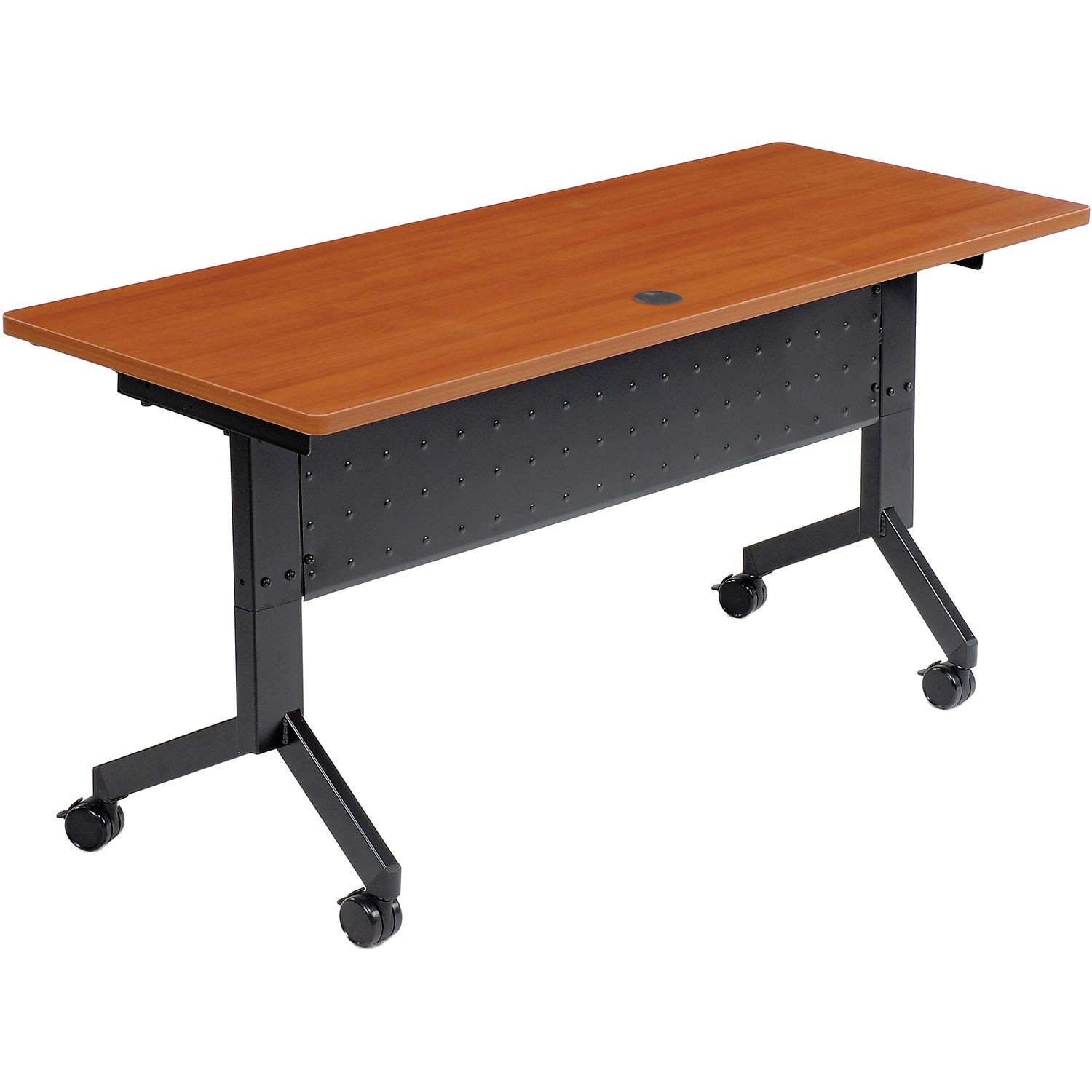 Global Industrial Flip-Top Training Table 60″ x 24″ Cherry