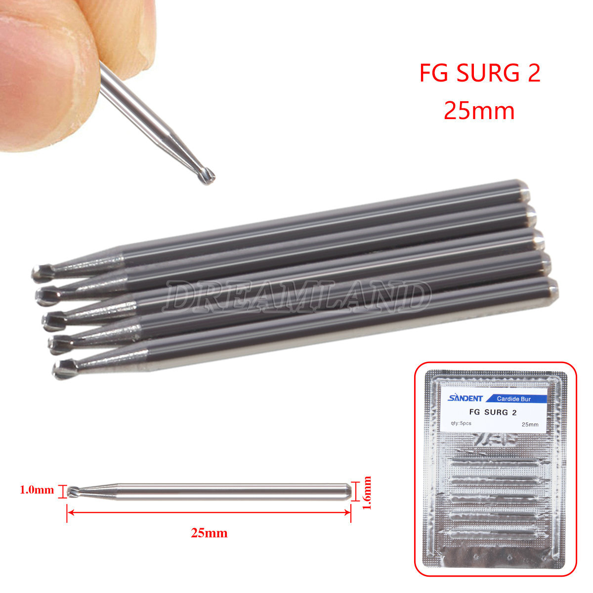 1-10 Packs Dental Carbide Burs For High Speed Handpiece FG 1 2 3 4 330 7901 7408