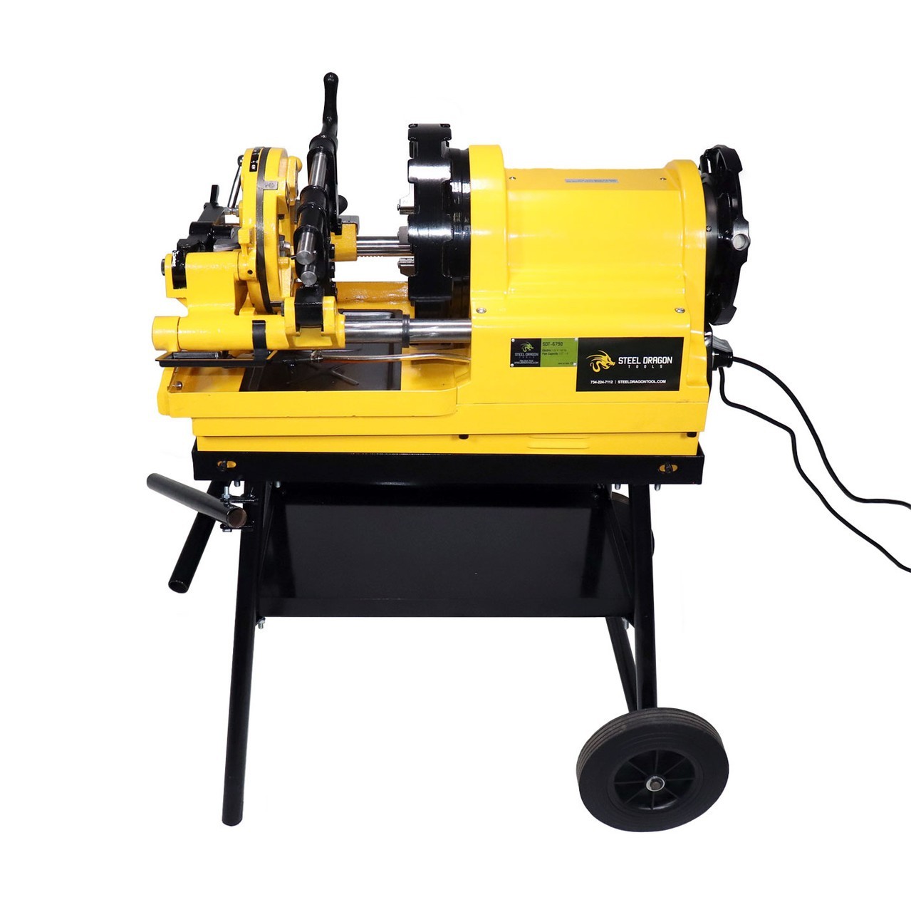 Steel Dragon Tools 6790 1/2 – 4 inch Pipe Threading Machine with Cart