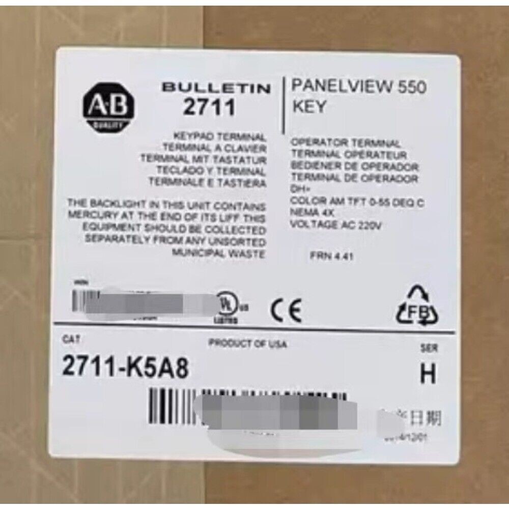 2711-K5A8 AB PanelView Standard Terminal Fast Shipping New 2711K5A8 US Free Tax